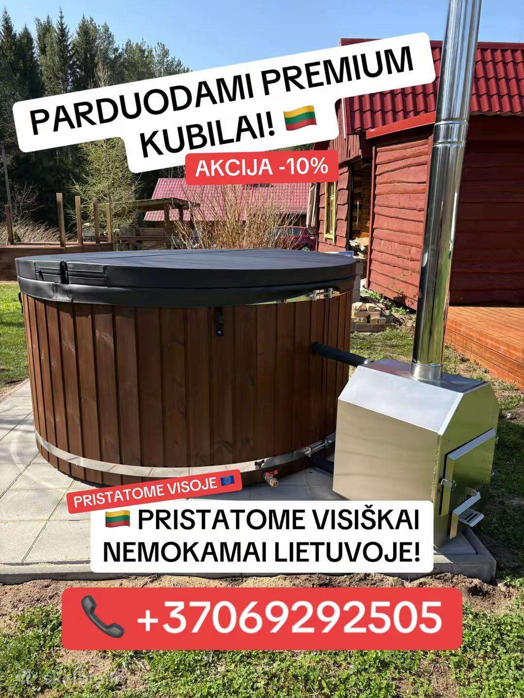 Apvalus kubilas su išoriniu pečiumi - max premium