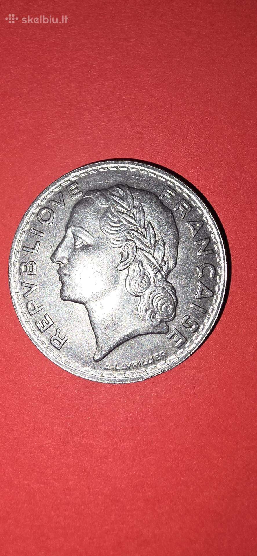 Prancūzija 5 frankai 1933