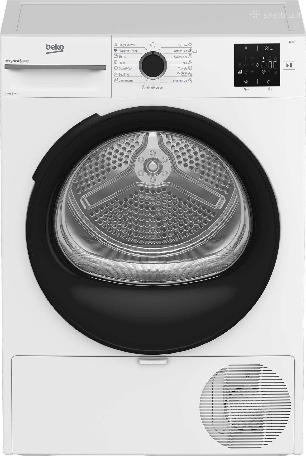 Džiovyklė Beko Bm3t38230w, 8 kg