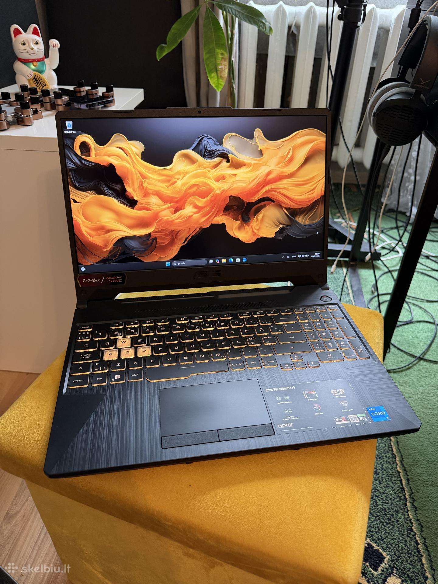 Galingas Asus Tuf F15 žaidimų kompiuteris
