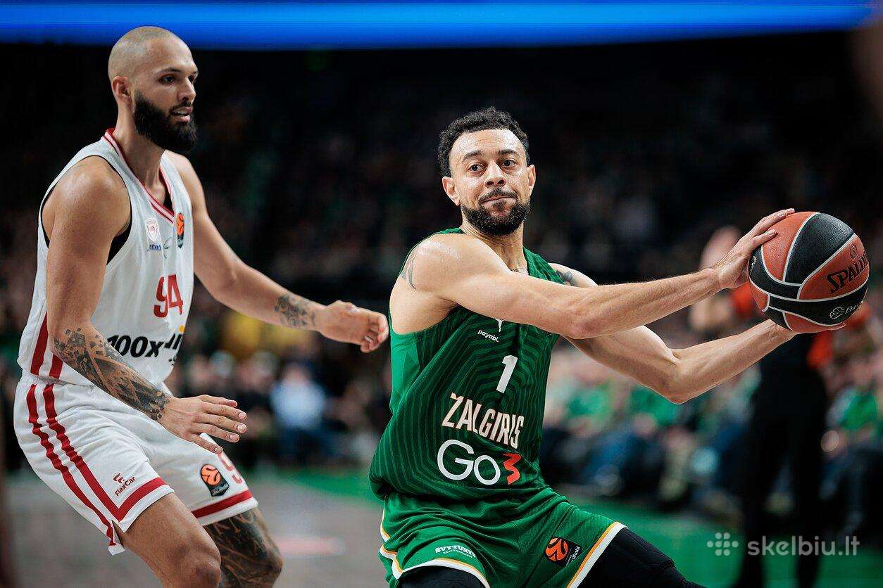 Zalgiris Olympiakos 2 bil , geras matomumas 319sek