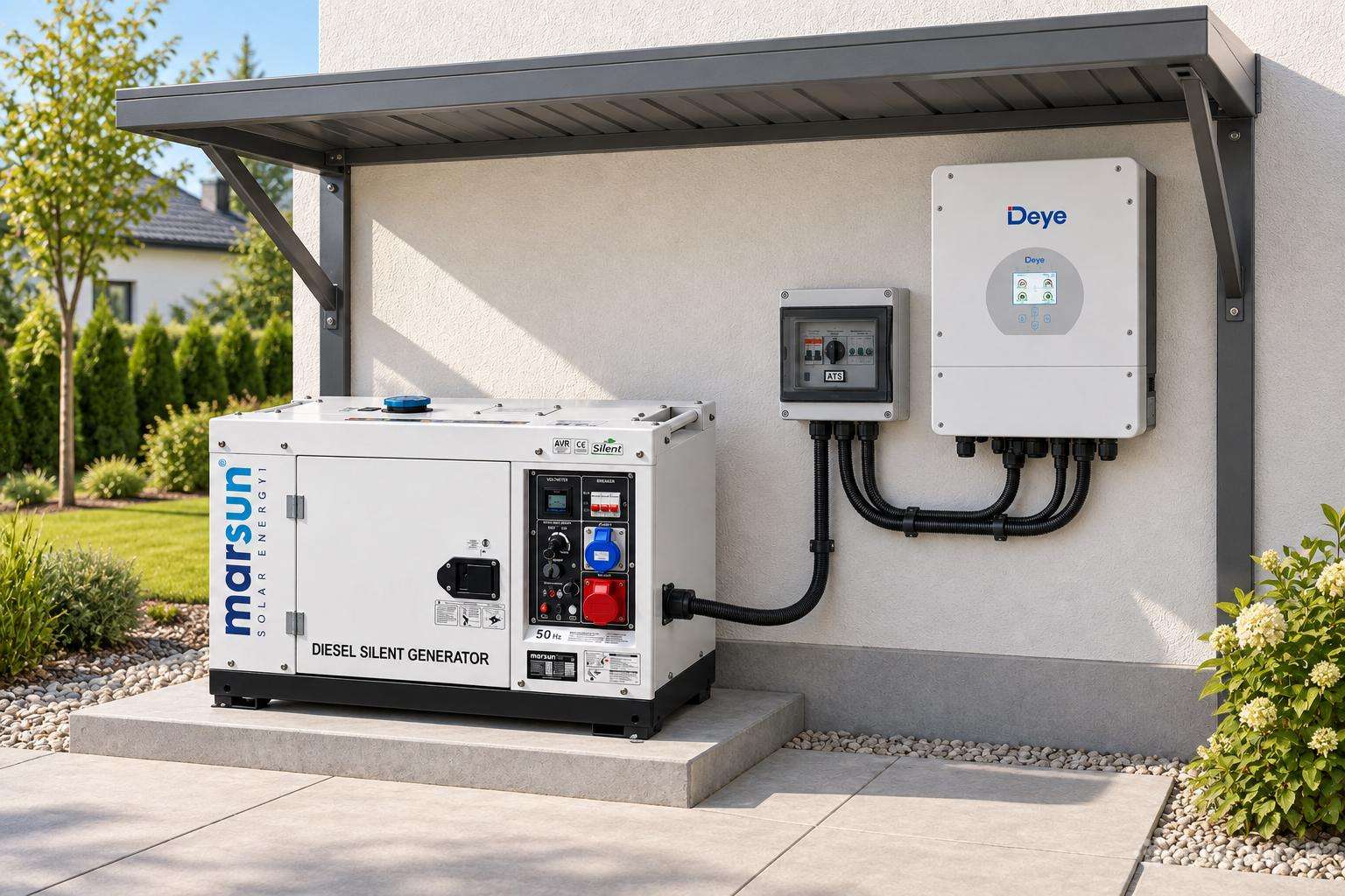 Trifazis dyzelinis generatorius Mvd11000–10kw Ats
