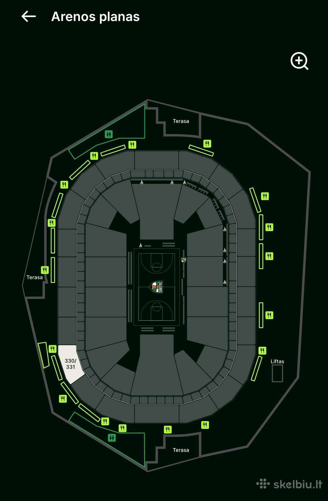 Zalgiris Oly, 2 bilietai