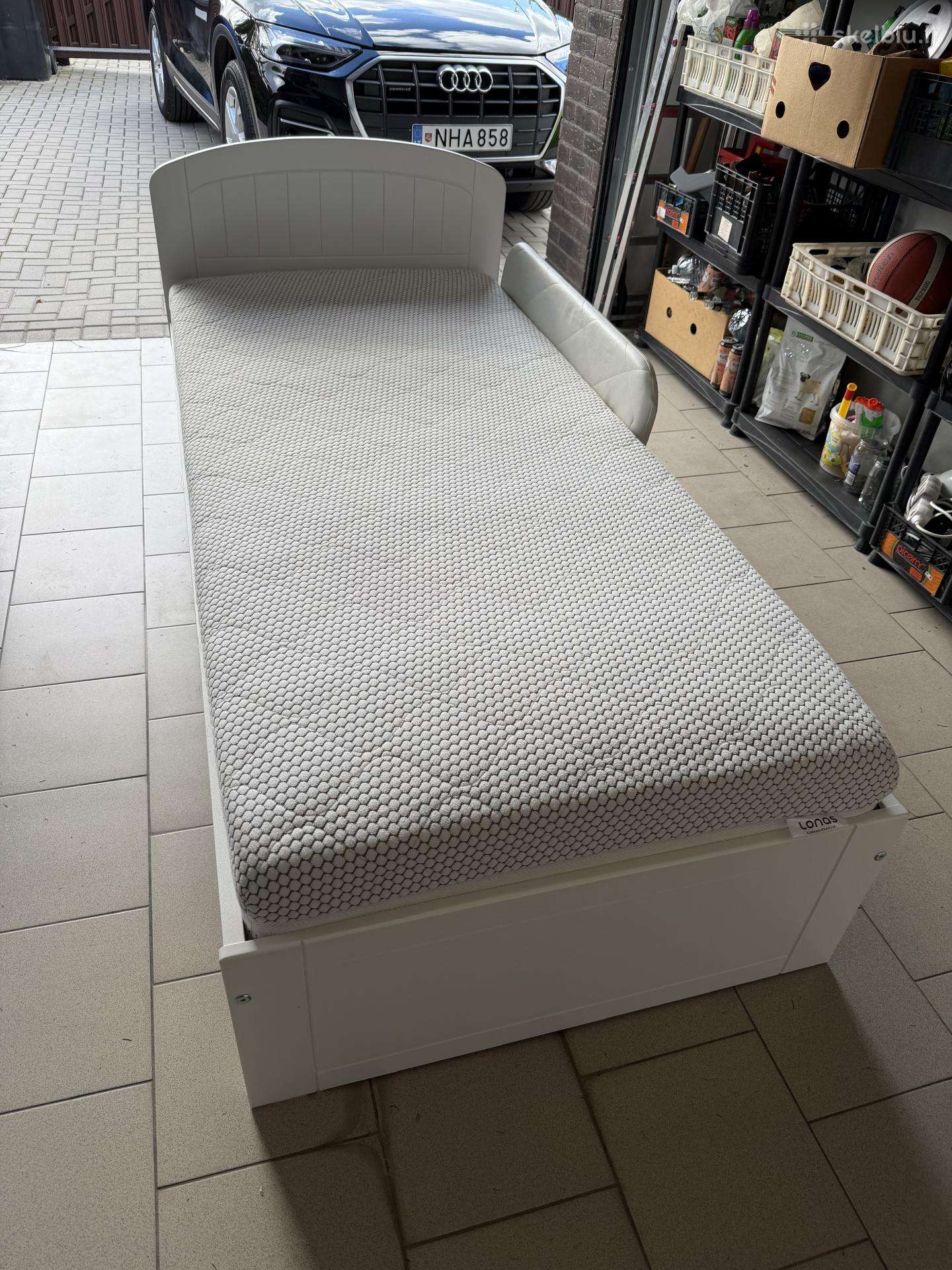 Meblik Nordic 90x200 (čiužinys, stalčius, apsauga)