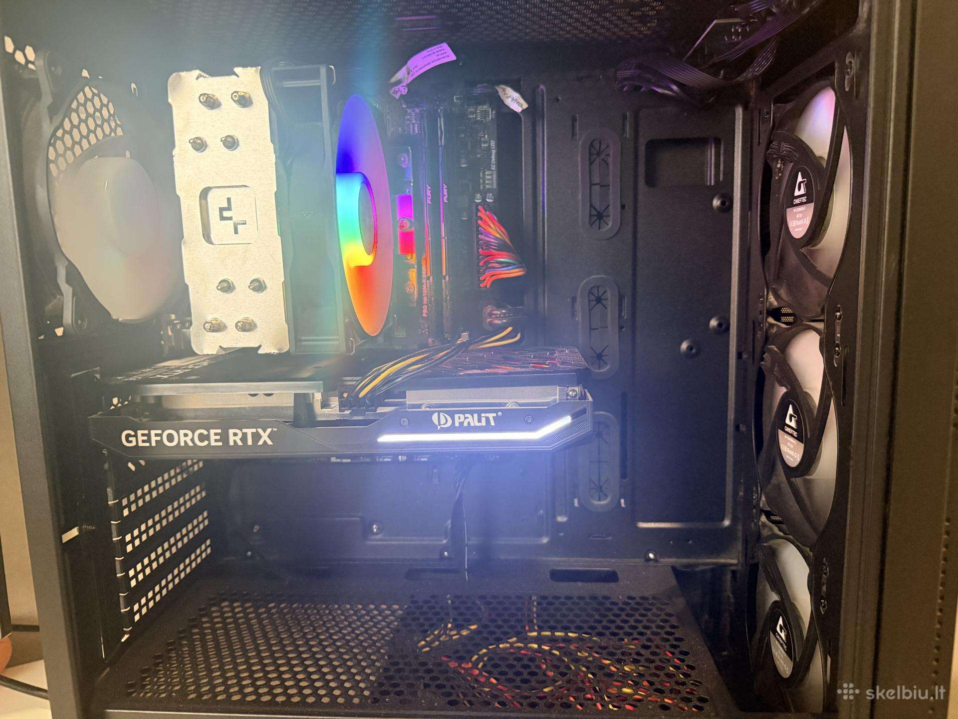 Kompiuteris + monitorius 64gb RAM, i5 12400f, 1 TB