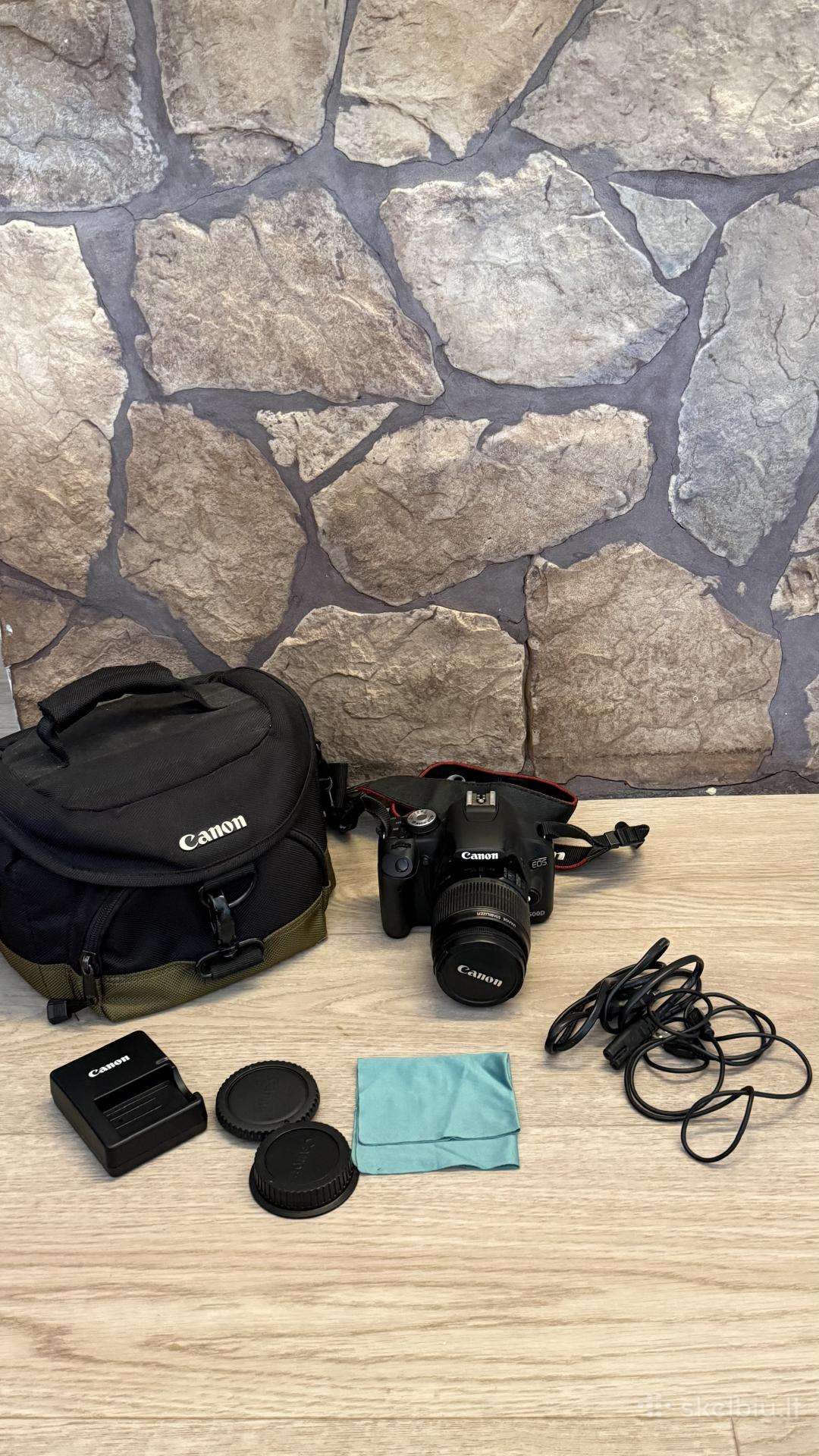 Canon EOS 500d (pilnas komplektas)