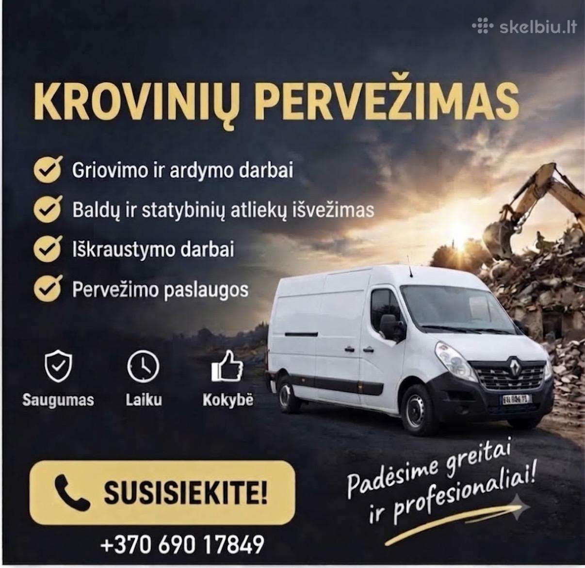 Išvežimas, griovimas, pervežimas