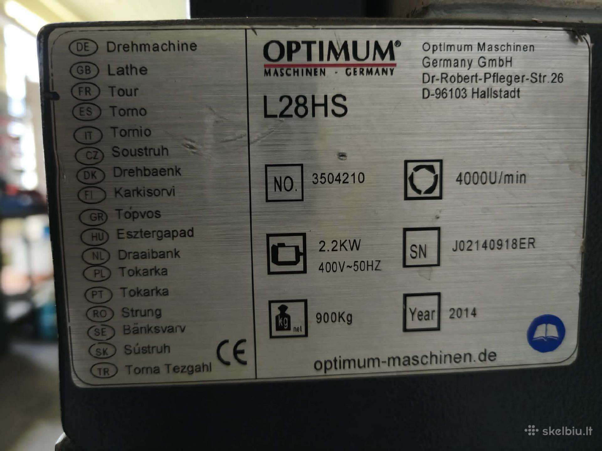 CNC tekinimo staklės Optiturn L28hs