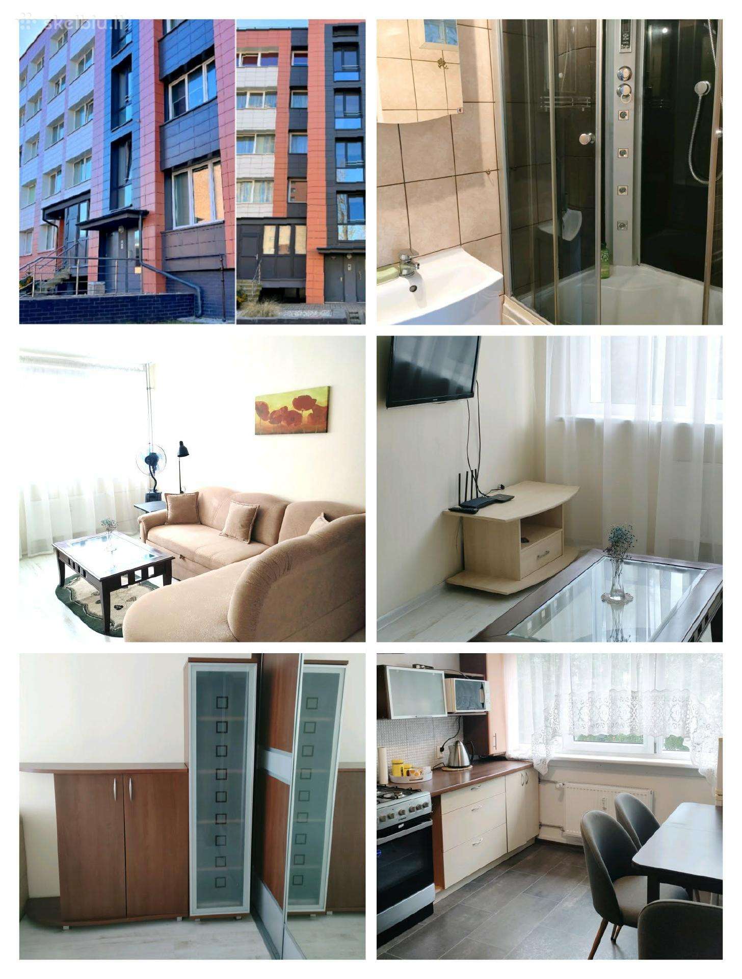 Erdvus 1 kambario butas Klaipedos centre