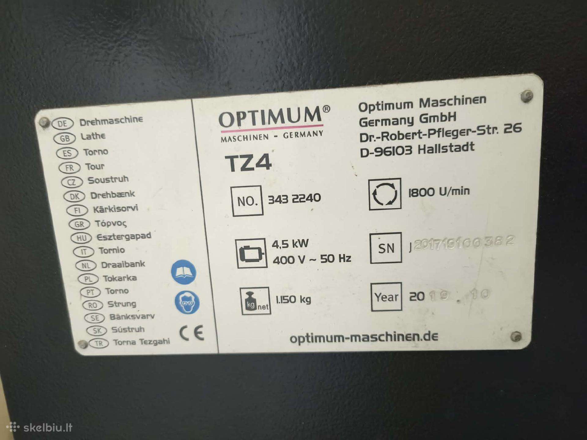 Universalios tekinimo staklės Optiturn Tz4
