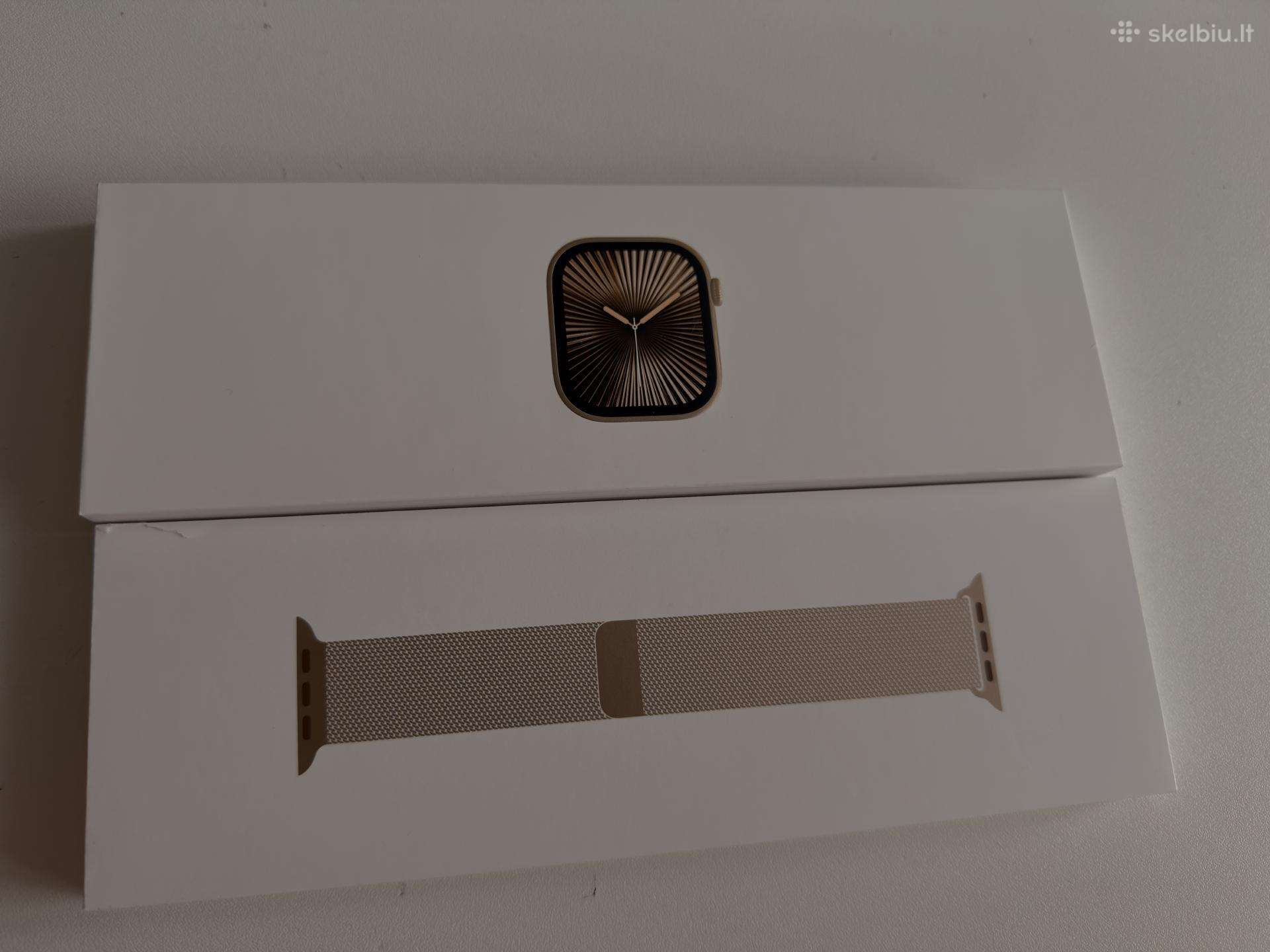 Parduodu Apple Watch Series 10 42 mm Gold Titanum