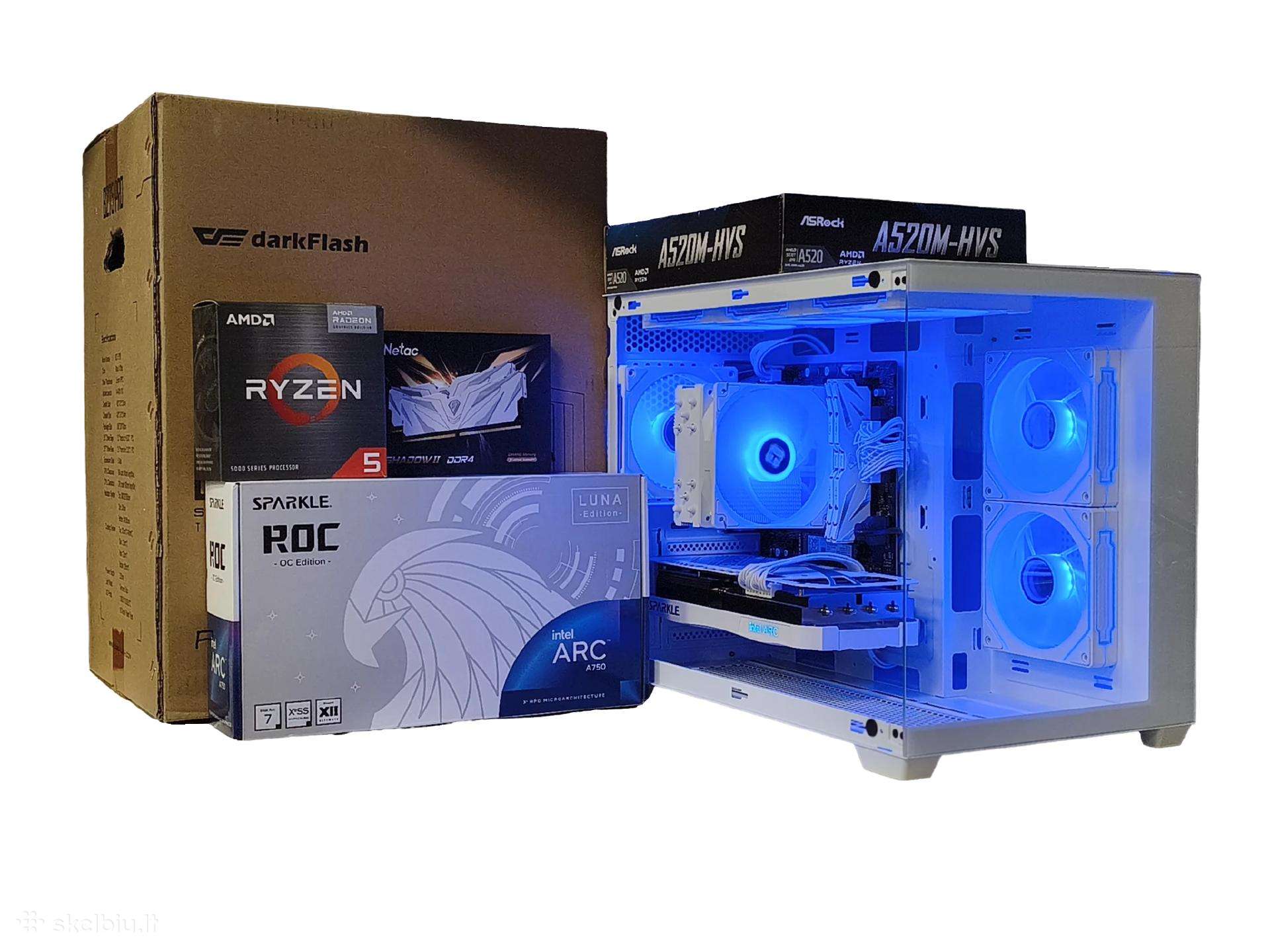 Ryzen 5 Intel Arc A750 (Kaip Rtx3060 RAM 16gb 3200