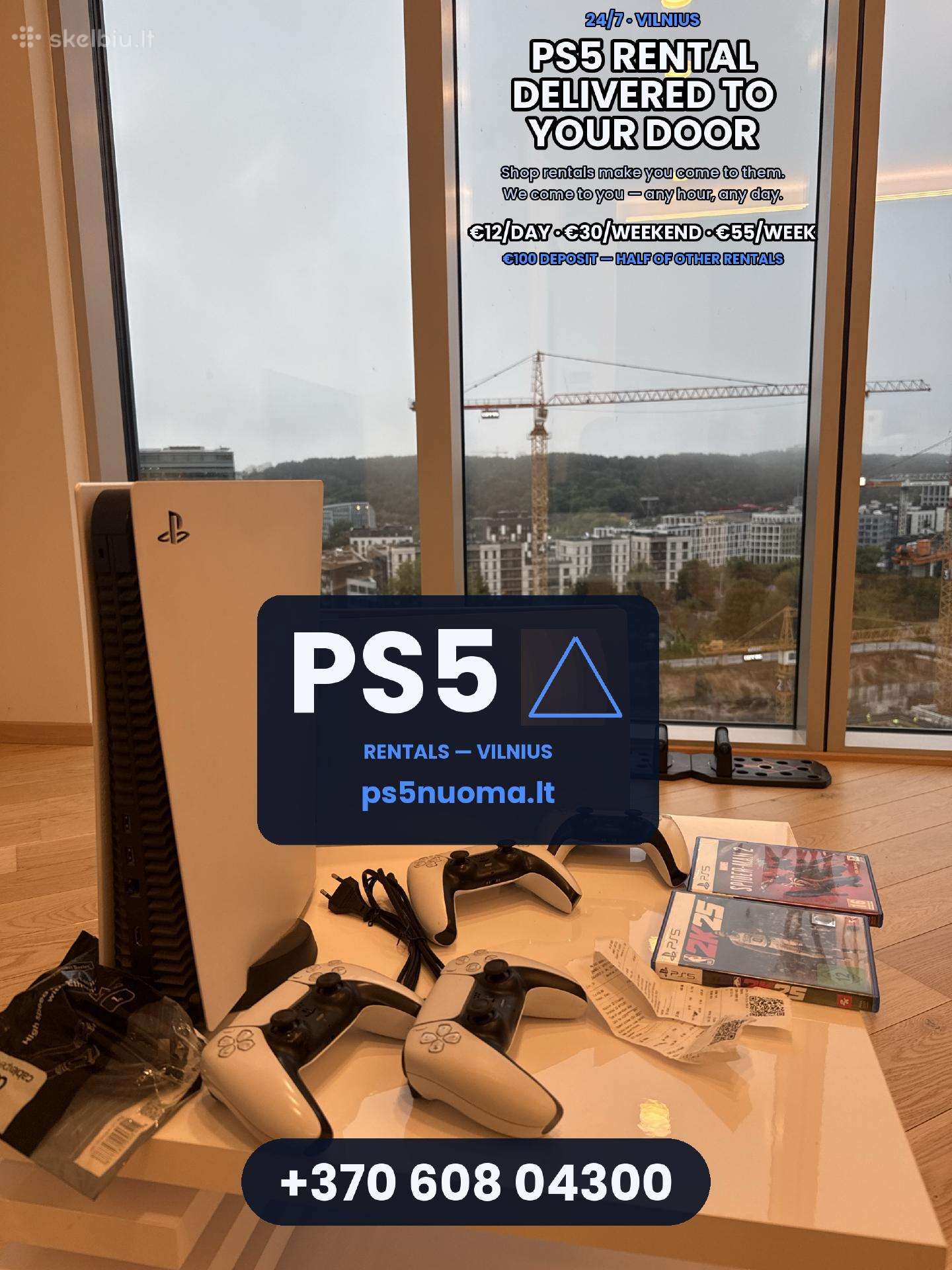 Ps5 nuoma Vilniuje 24/7 - pristatome per dieną