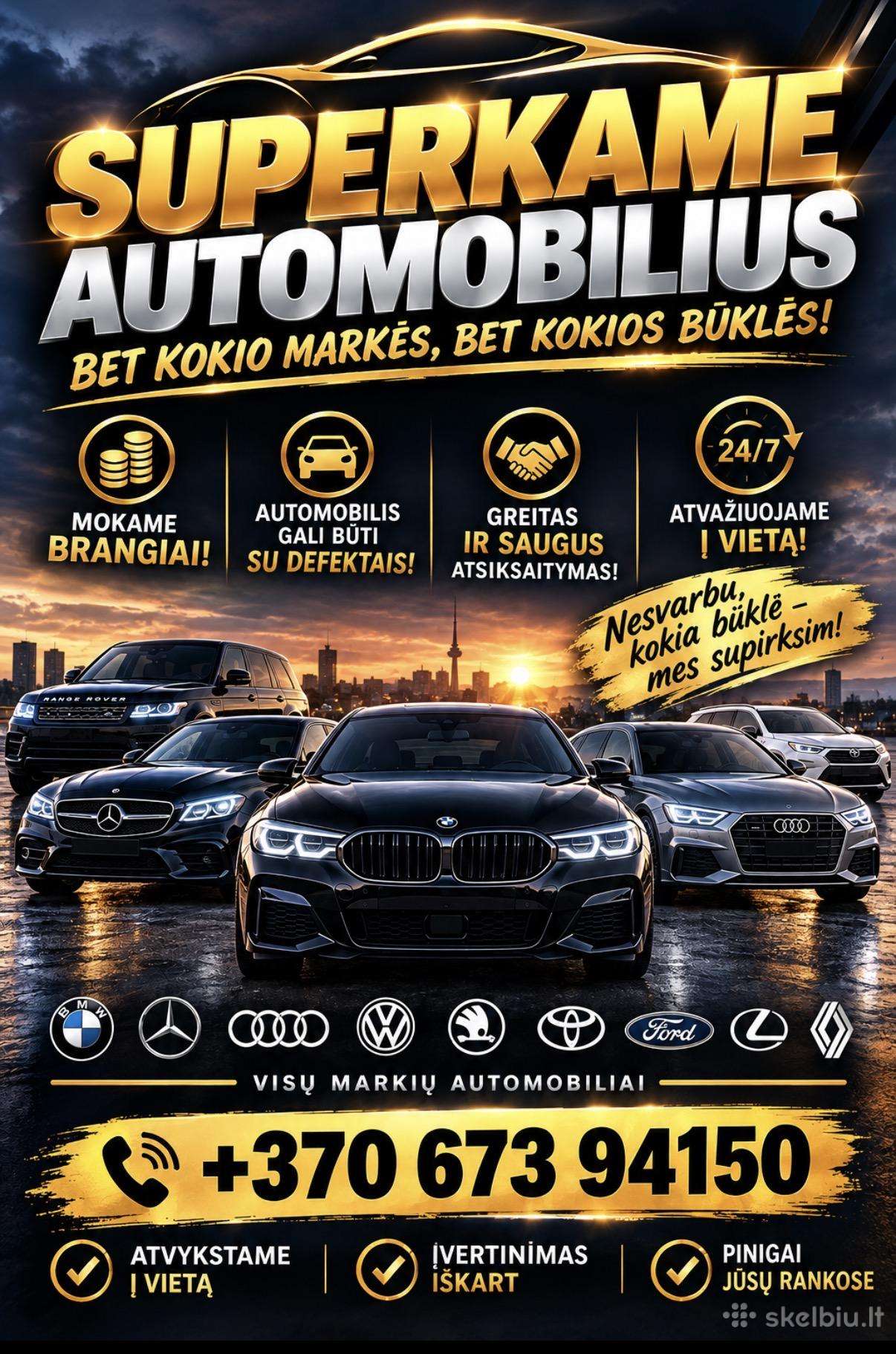 Brangiai Superkame Automobilius!