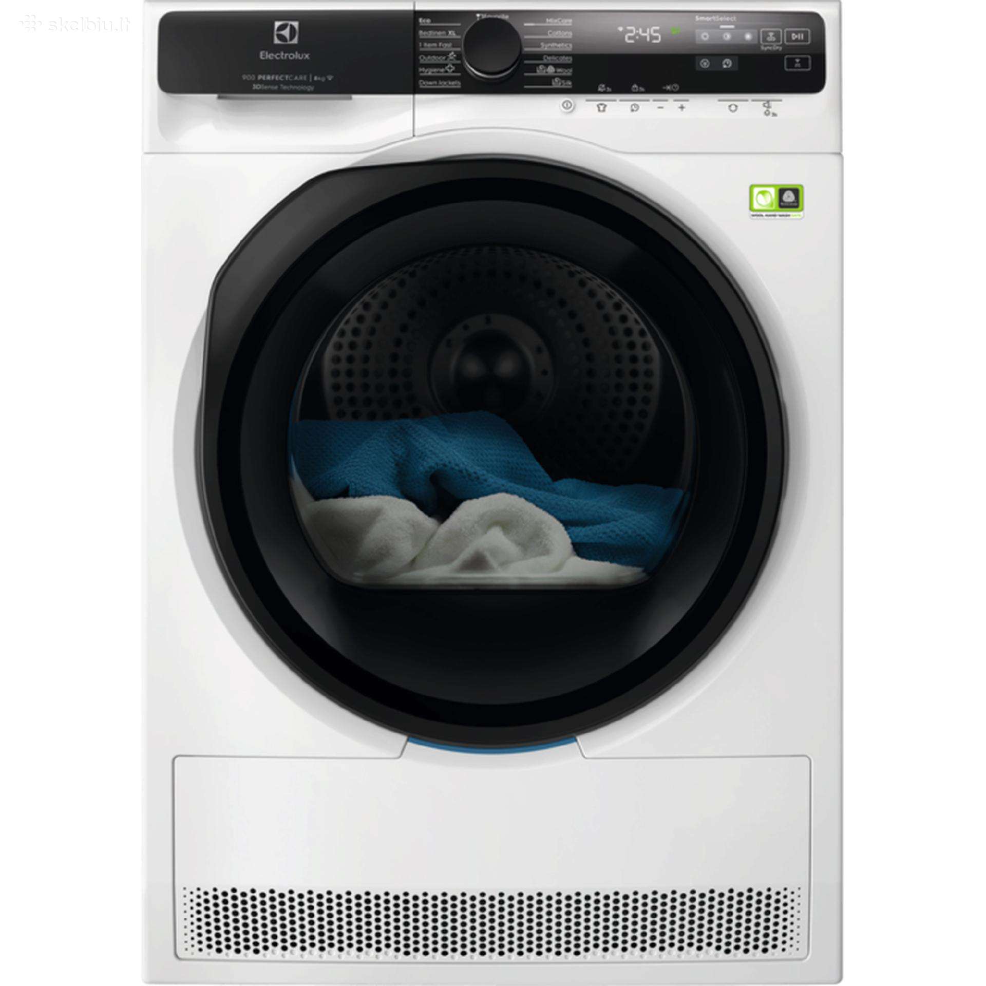 Džiovyklė Electrolux 900 serija Ew9d587kce, 8 kg