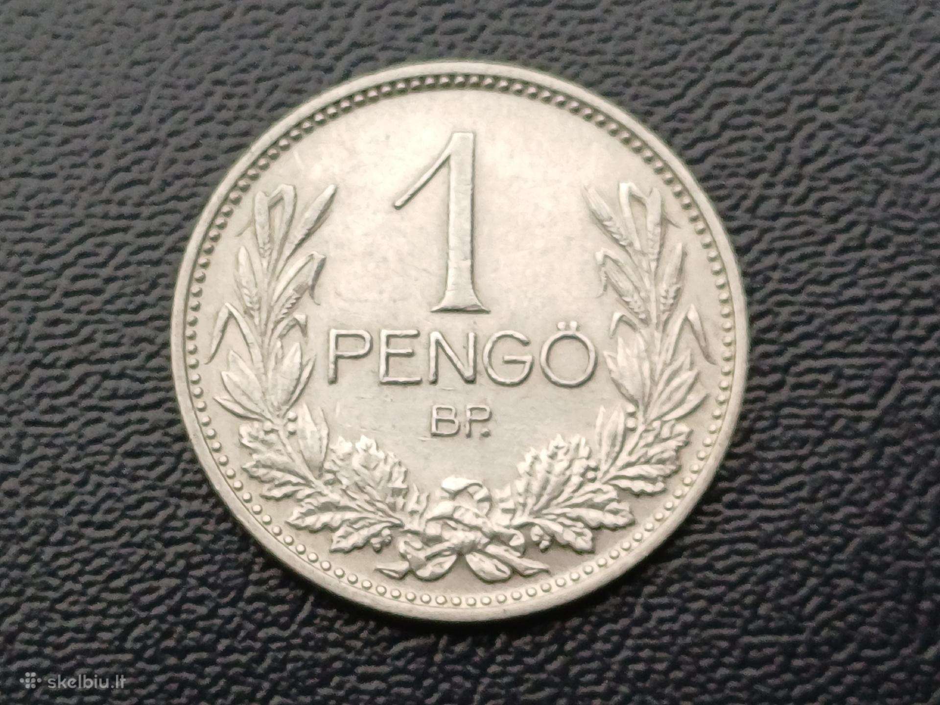 1 pengo 1939m. Vengrija sidabras