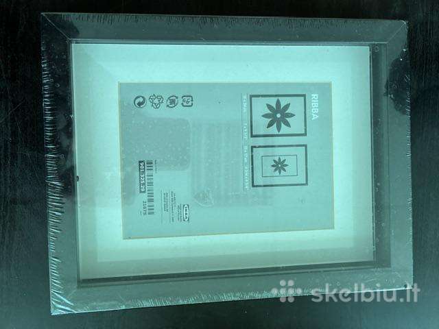 Naujas Ikea Ribba juodas rėmelis 18x24 cm (su plėv