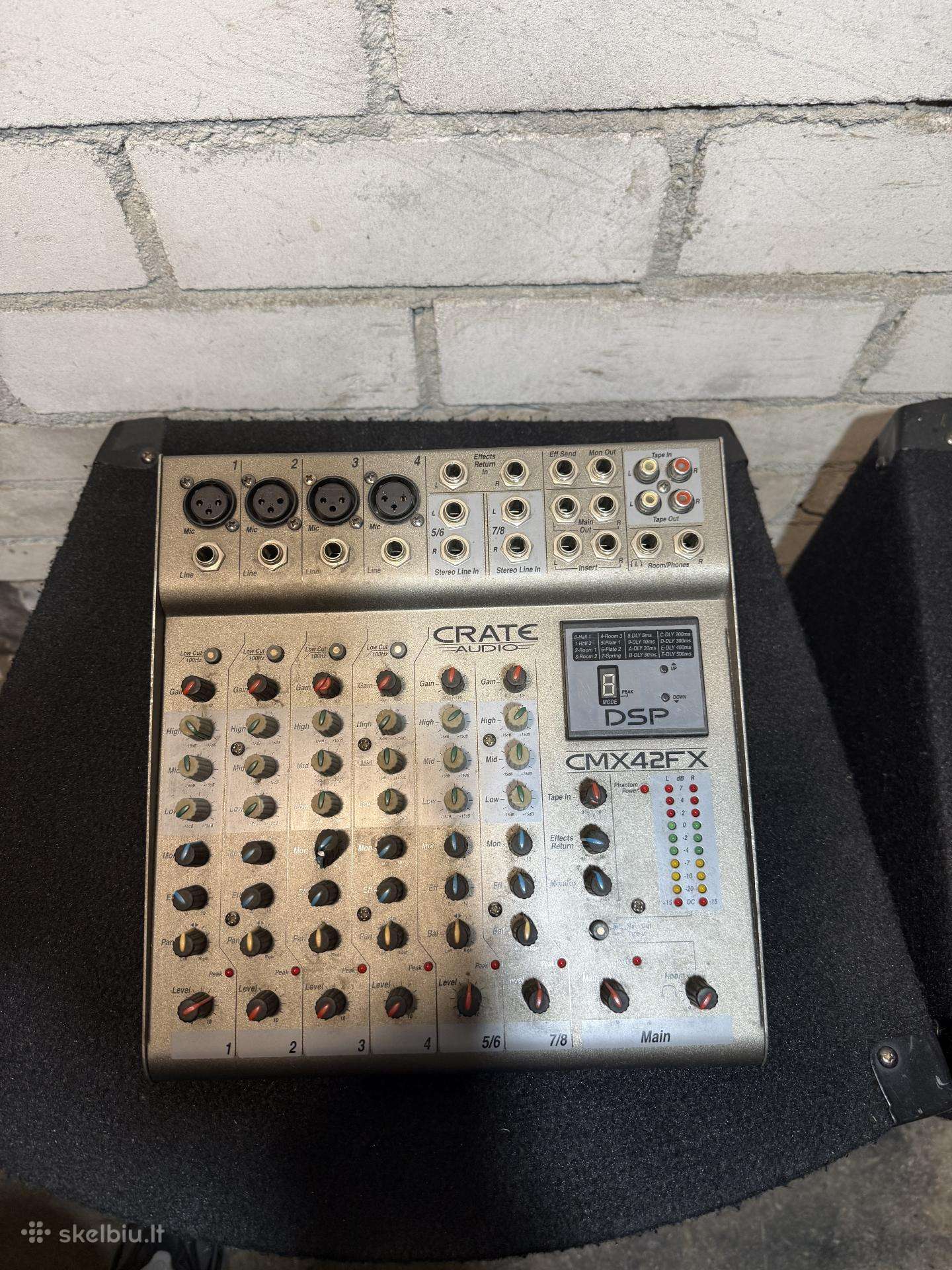 Garso pultas Crate Audio Cmx42fx ir kita