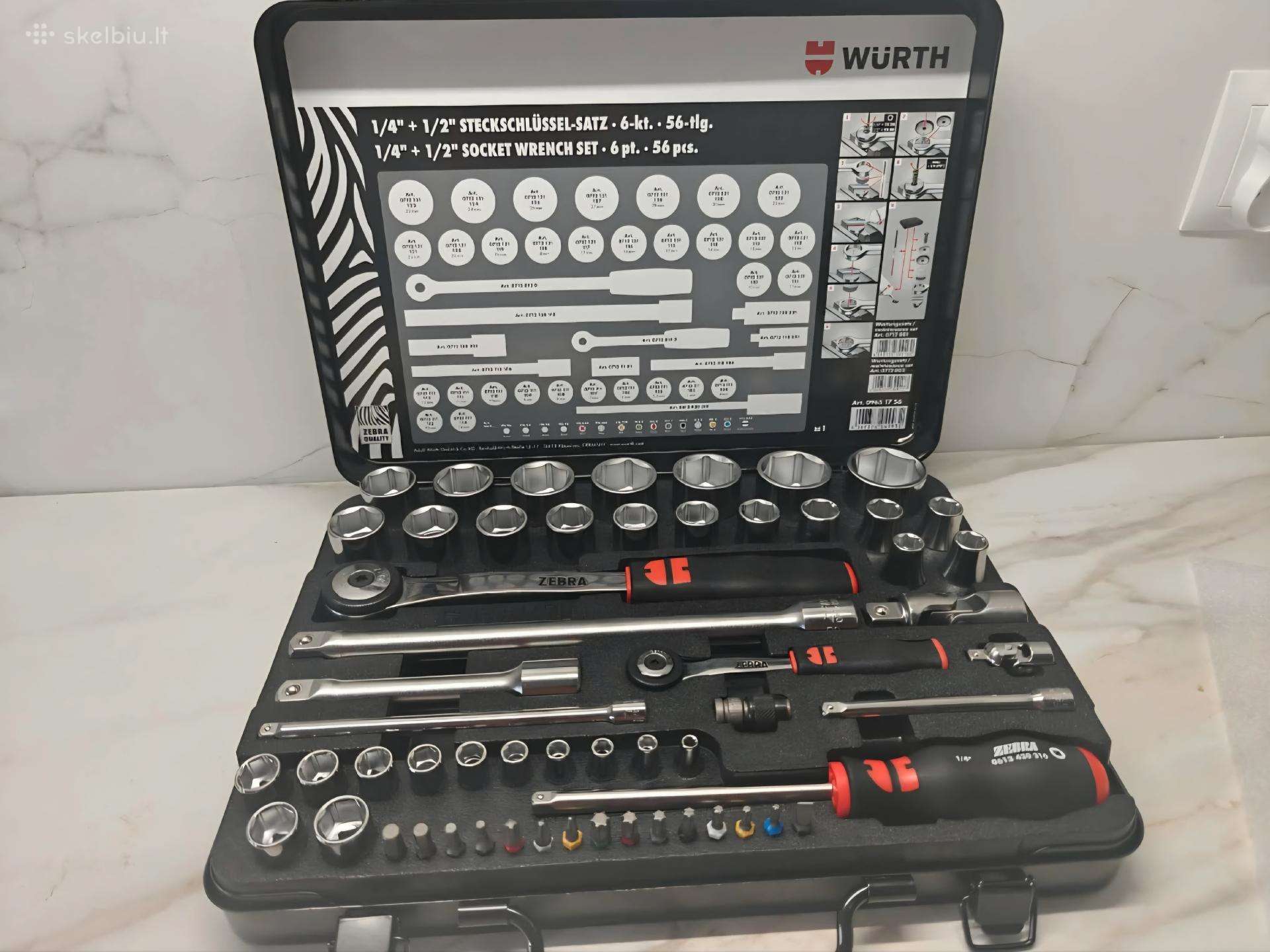 Naujas Würth raktų komplektas