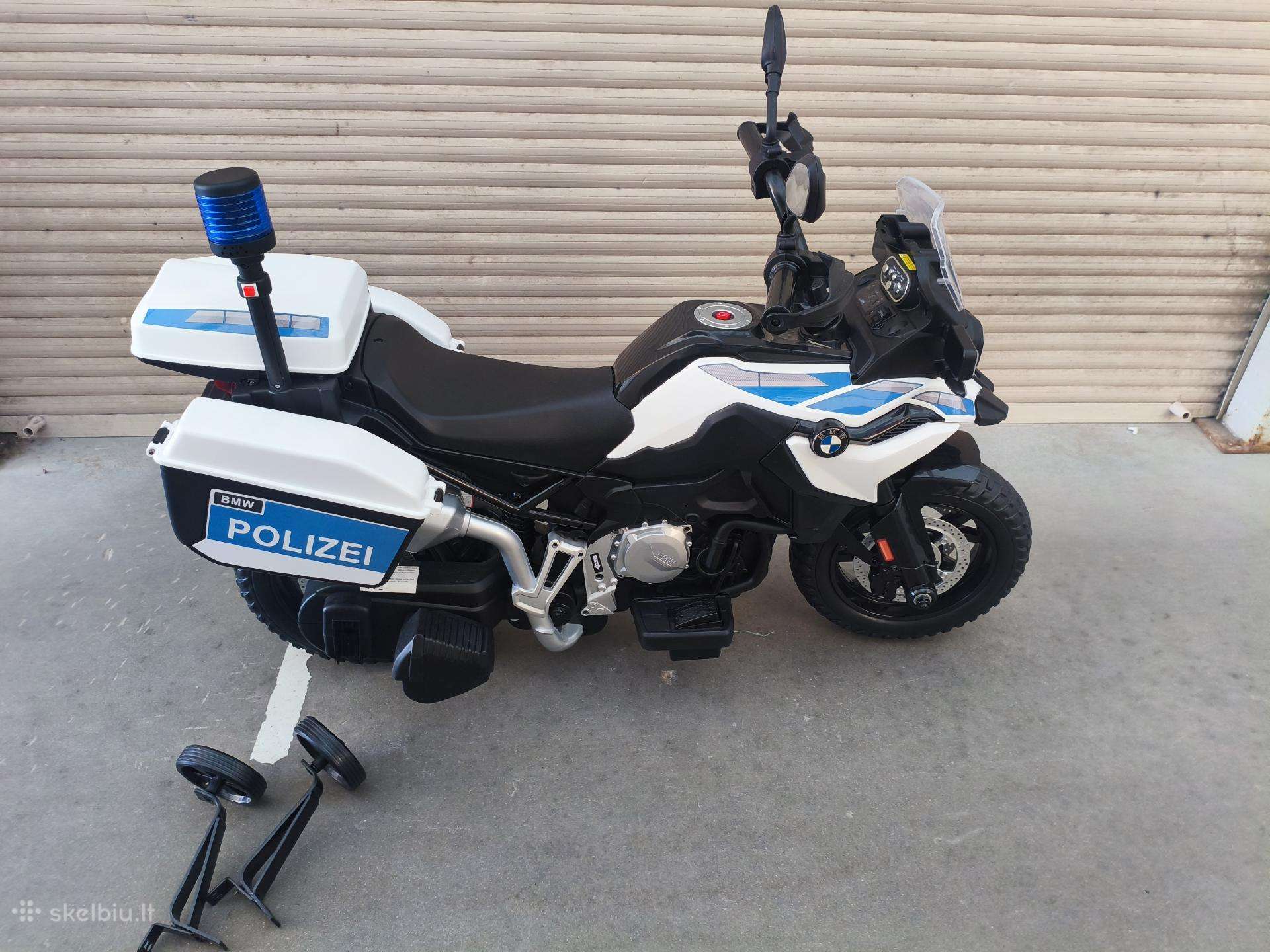 Vaikiškas vienvietis elektrinis policijos motocikl