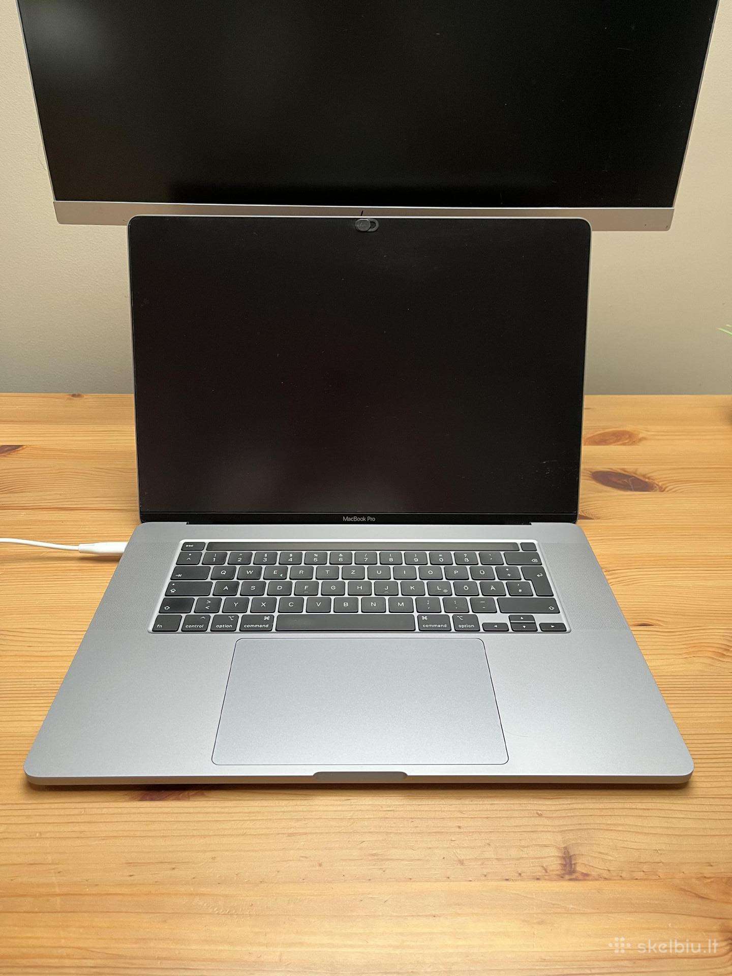 MacBook Pro 2019 16in 512gb Retina (mazai ciklu)