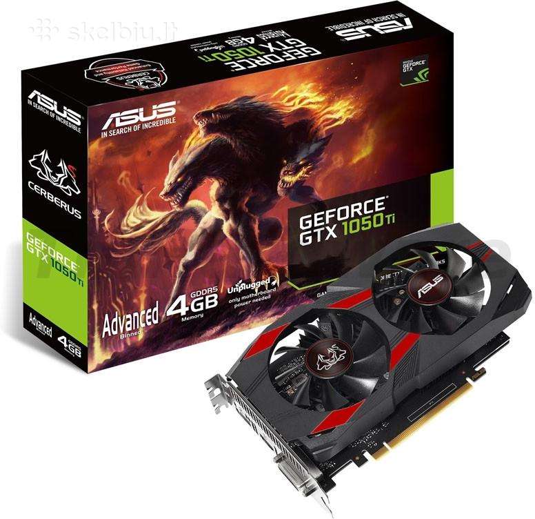 Gtx 1050 ti (cerberus edition) vaizdo plokste