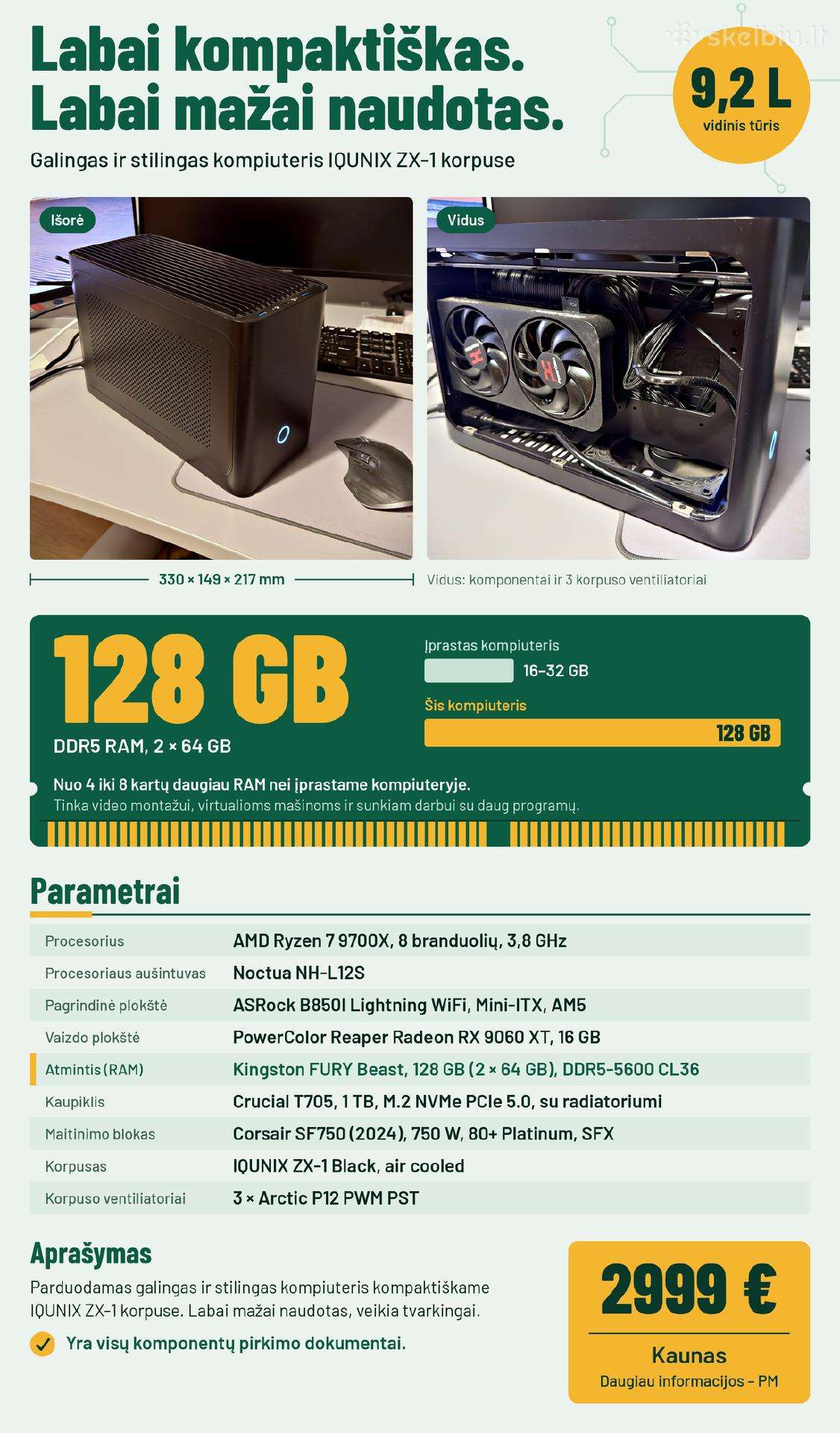 Ryzen 9700x + Kingston 128gb RAM + Radeon 9060 XT