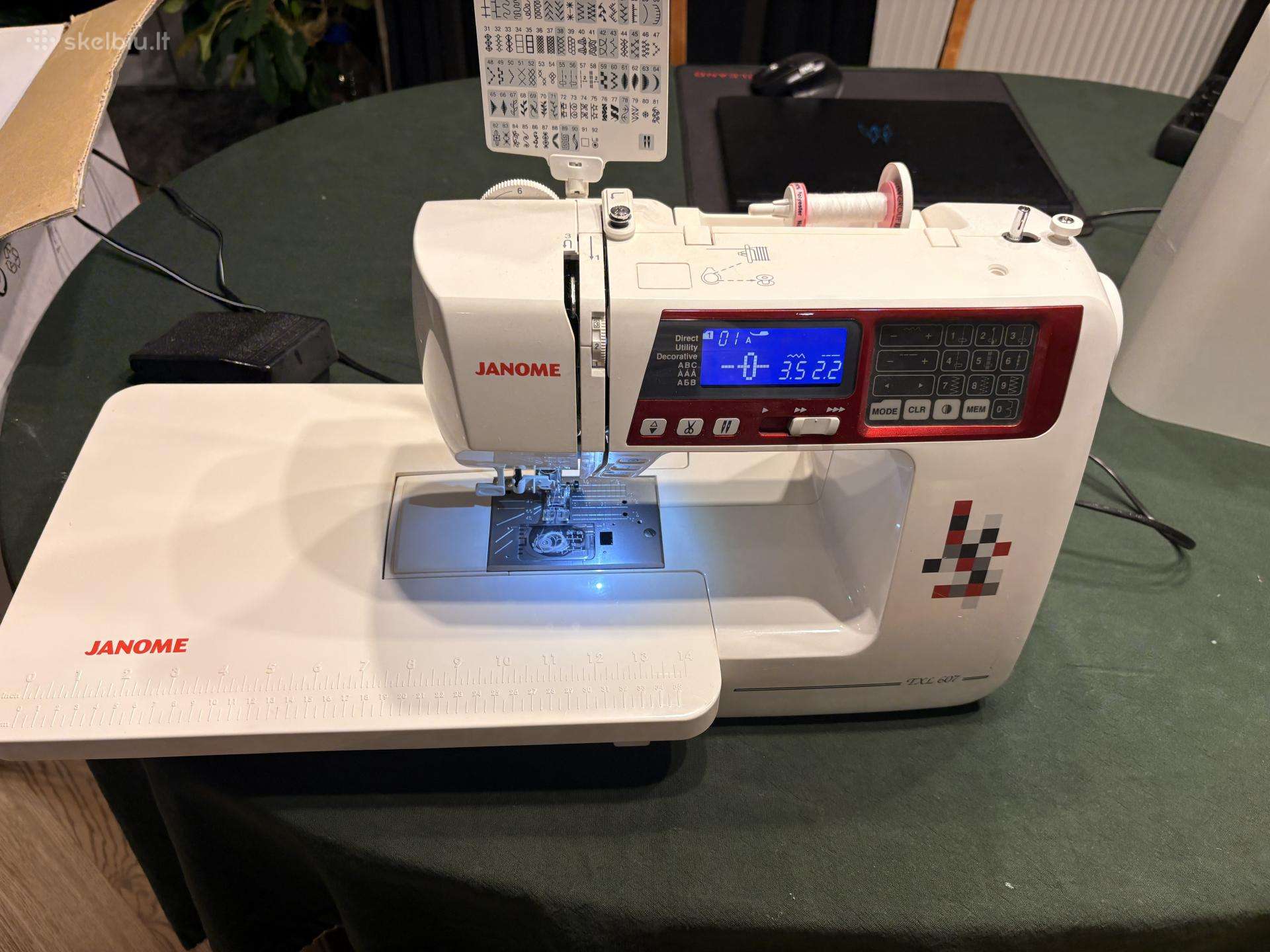Siuvimo/siuvinėjimo mašina Janome Txl607