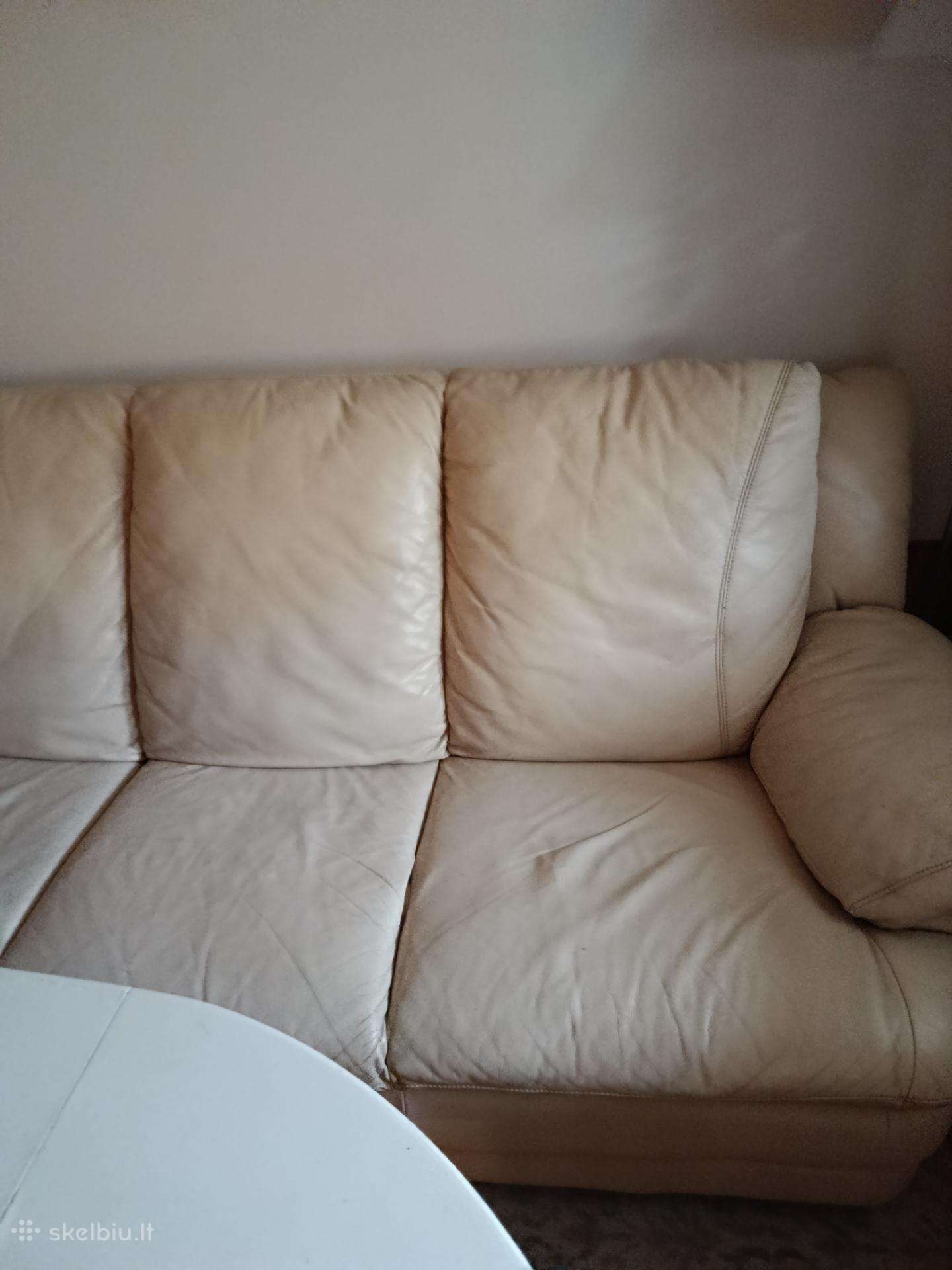 Minkšta, gera odinė sofutė