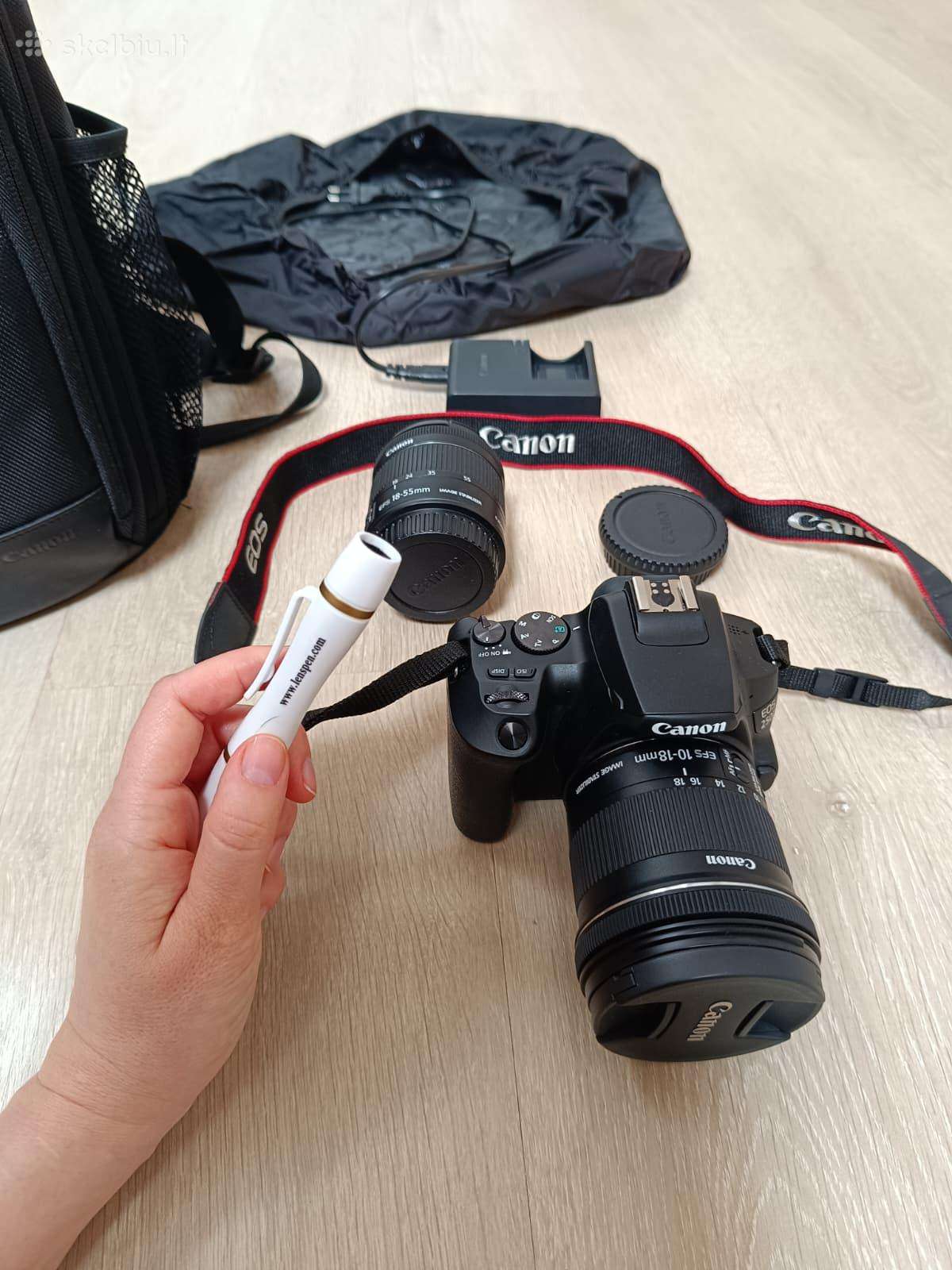 Canon fotoaparato komplektas su 2 objektyvais