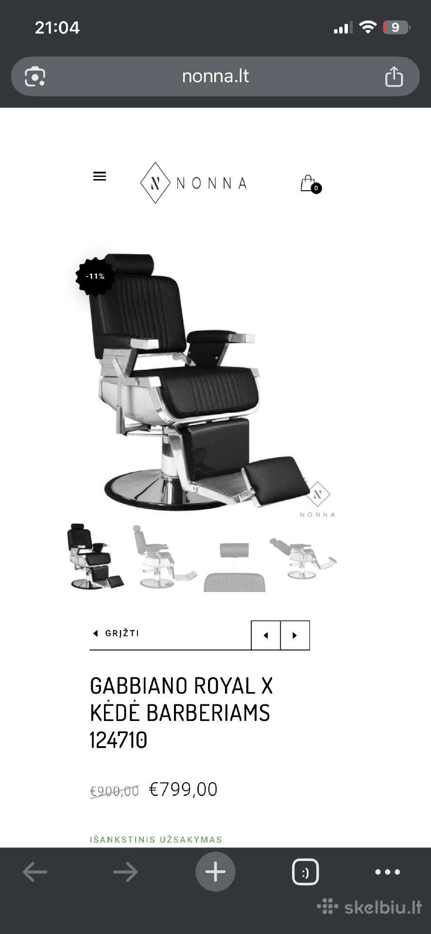 Barber kėdė