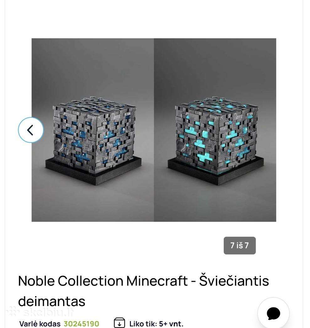 Stalinis šviestuvas Minecraft