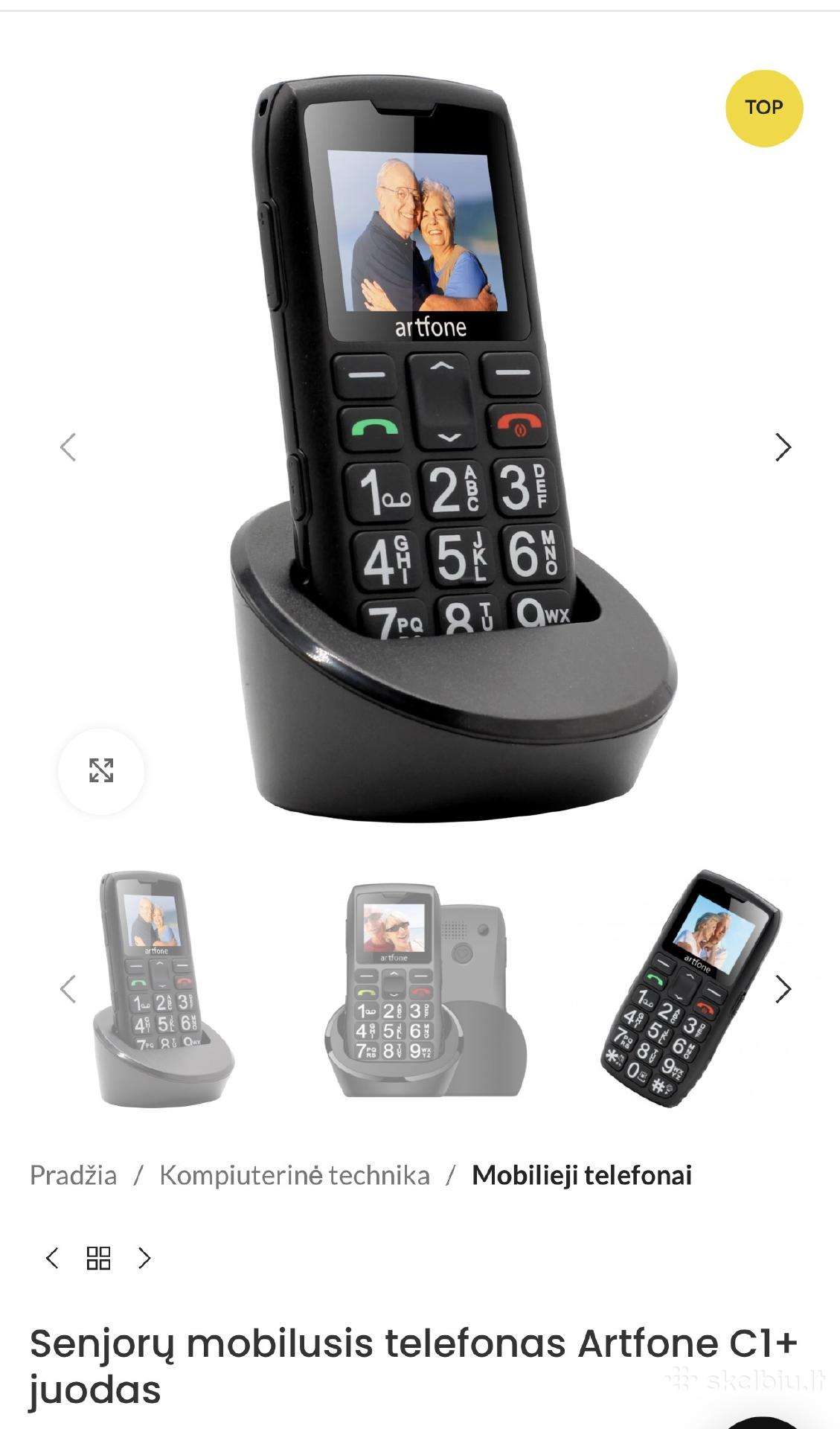Artfone C1+ telefonas mygtukinis