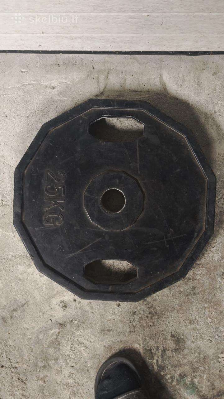 Gumuoti svoriai Olimpiniai 25kg,20kg,15kg
