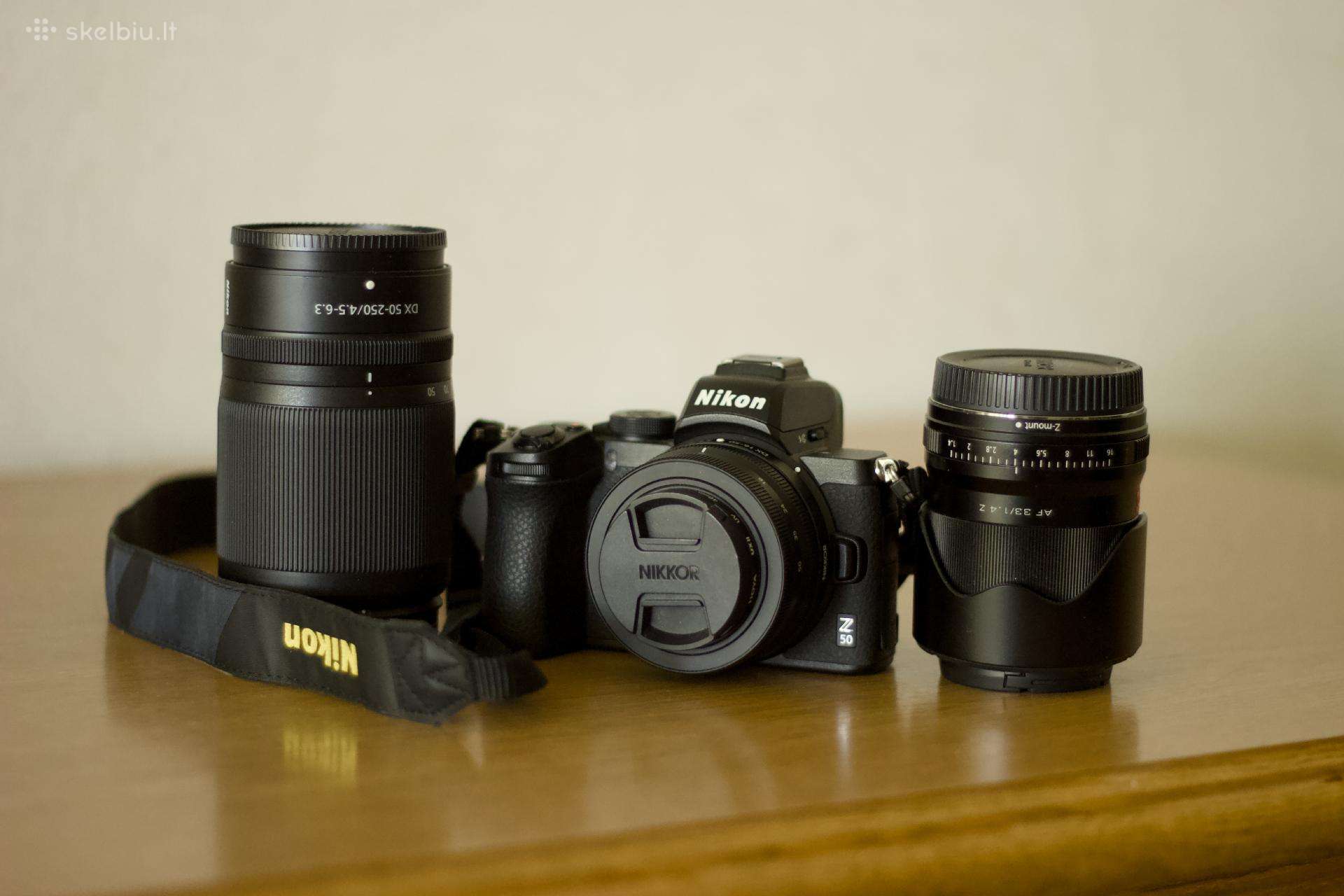 Nikon Z50 + 16-50 + 50-250 + Viltrox 33mm F1.4