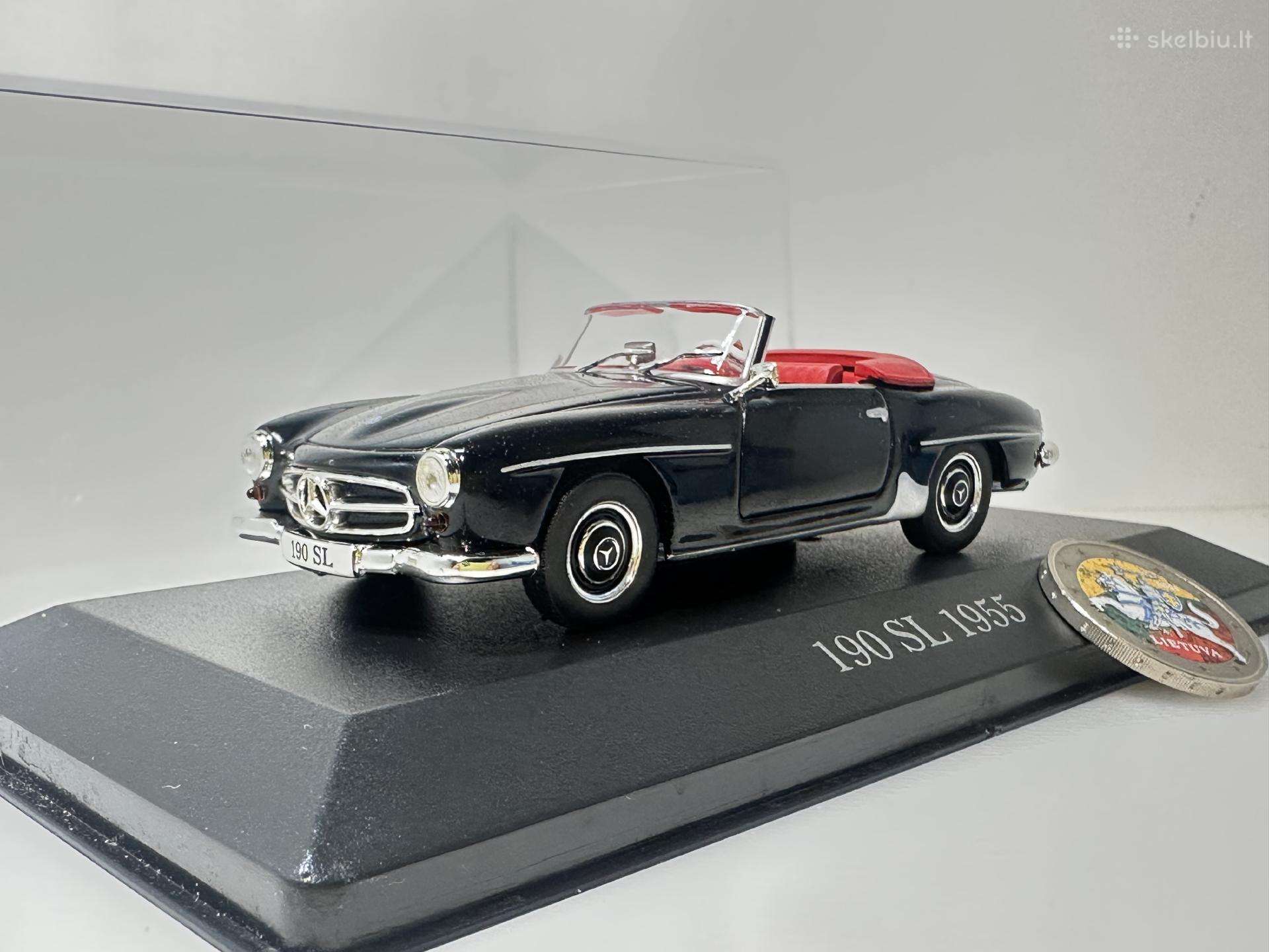 Mercedes-benz 190 SL 1955 juoda 1:43 Atlas