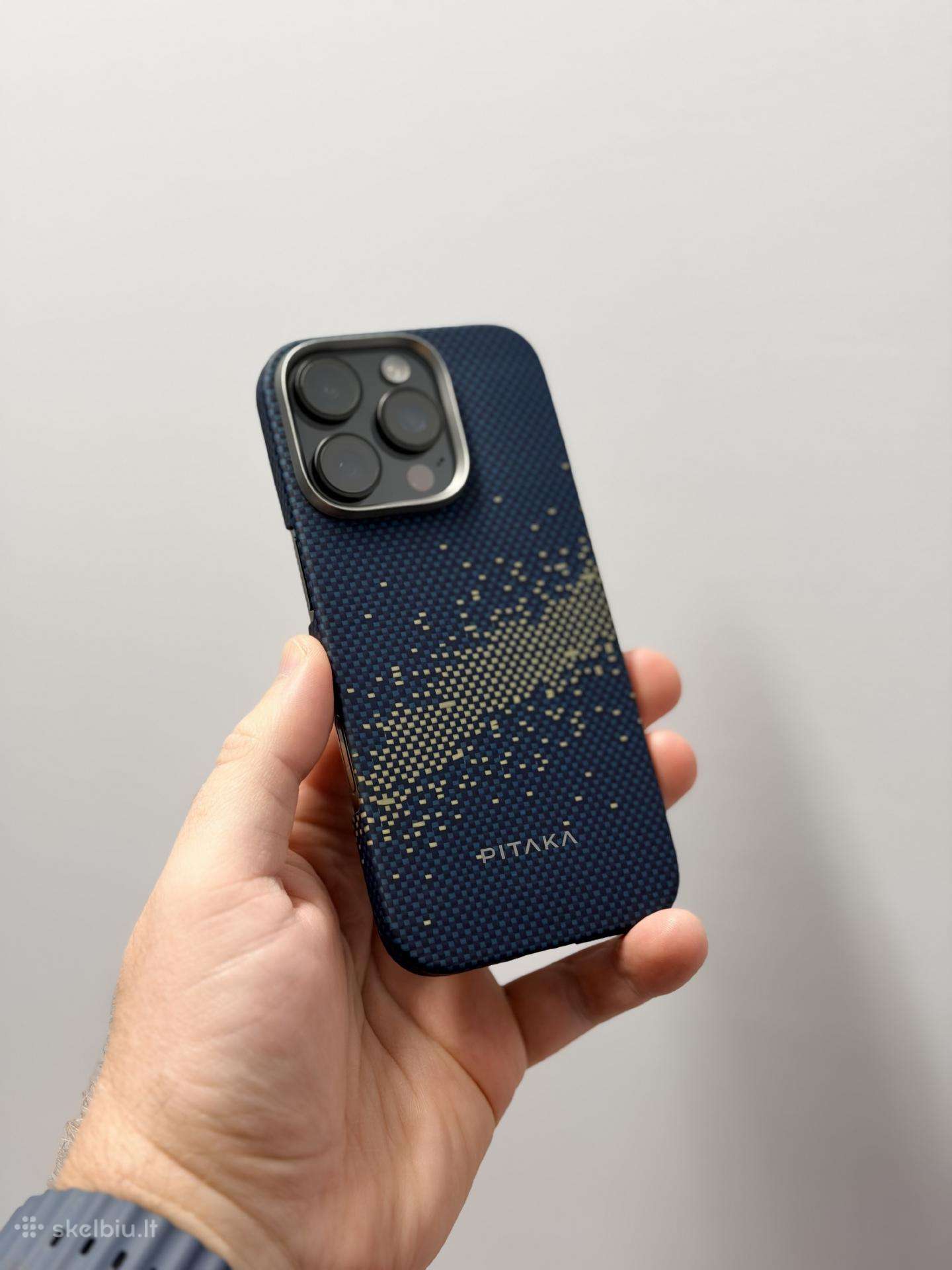 Apple iPhone 16 Pro, Titanium Black + Pitaka