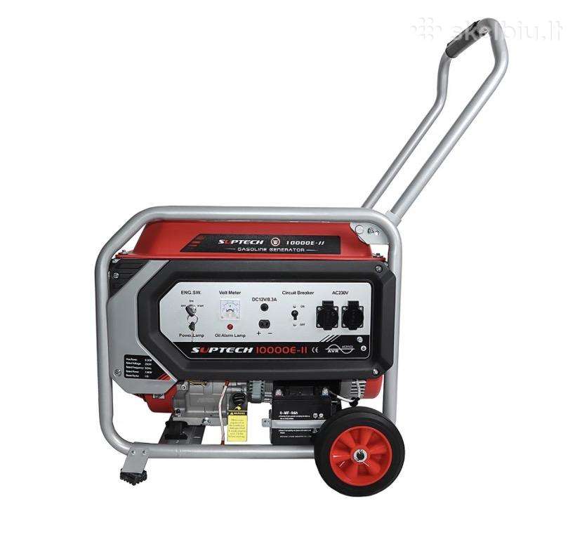 Benzininis generatorius Suptech 10000eii vienfazis