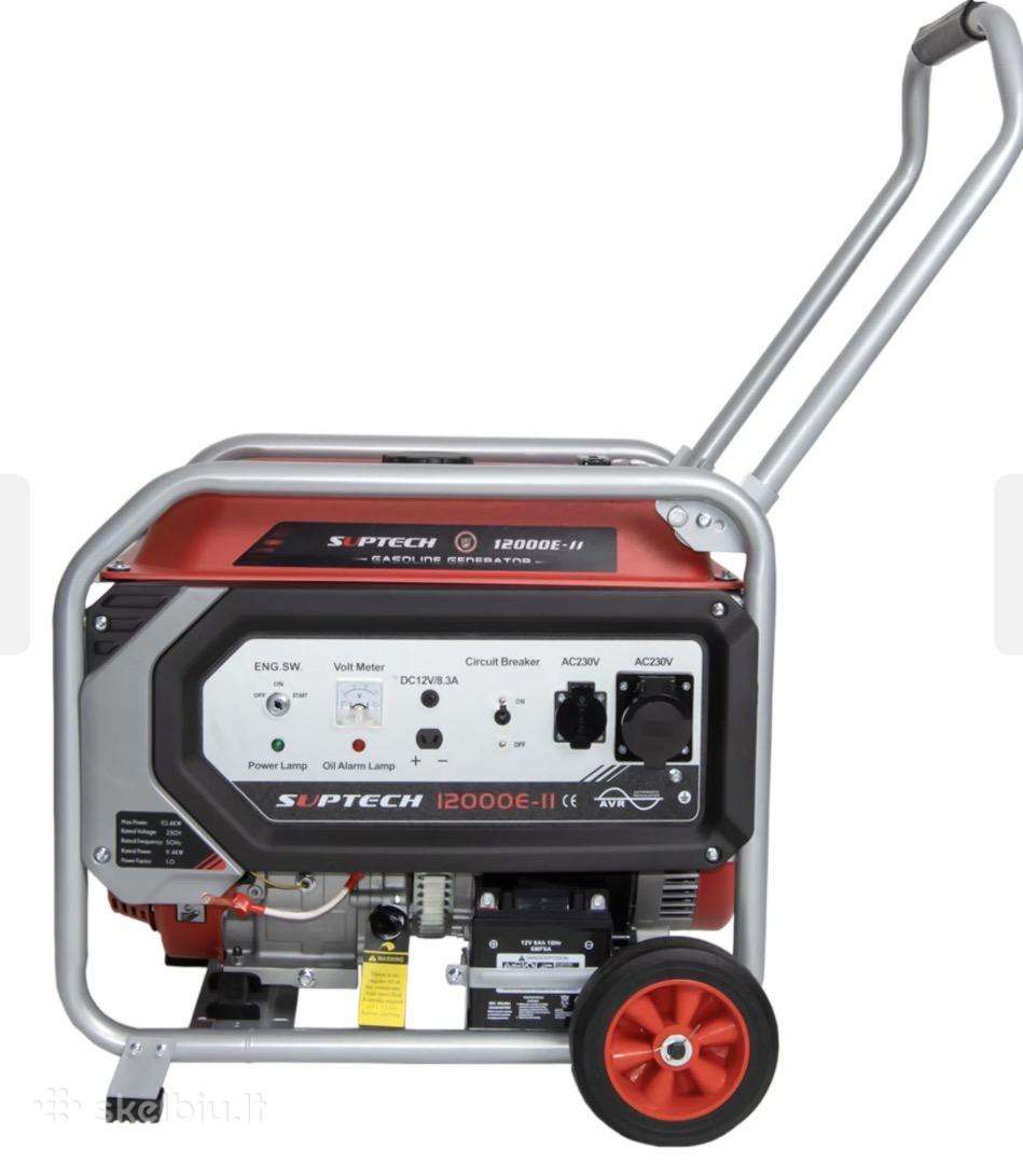 Benzininis generatorius Suptech 12000eii vienfazis