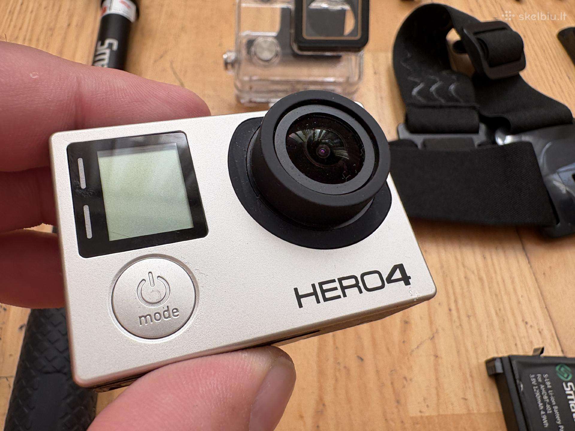 Gopro Hero 4 su daug priedų! 80€