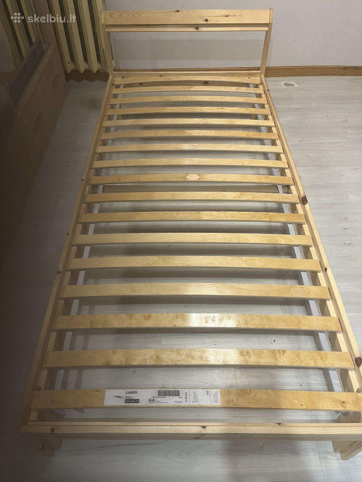 Ikea Lovos rėmas su lentjuostėm 90 x 200 cm
