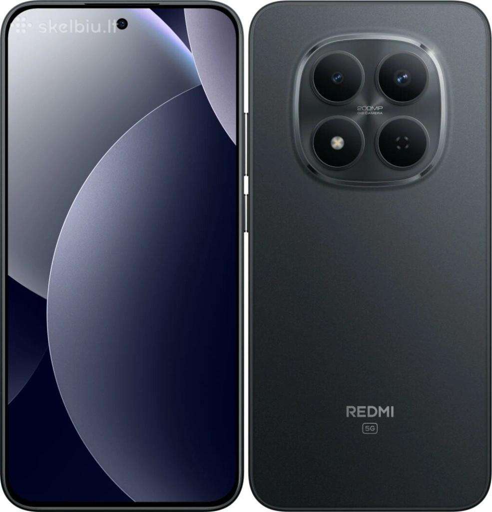 Redmi note 15pro +5G.256 melinas.naujas