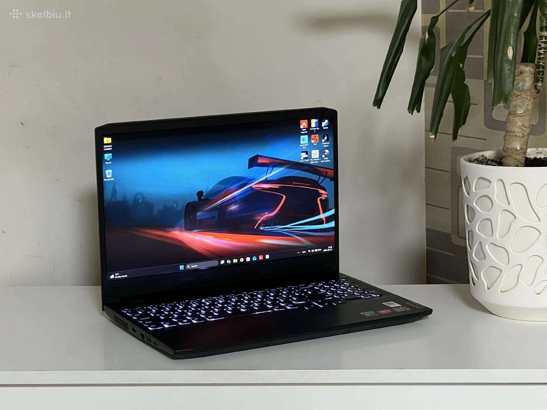 Parduodamas Ideapad su Rtx 3050, Ryzen 5, 120hz.