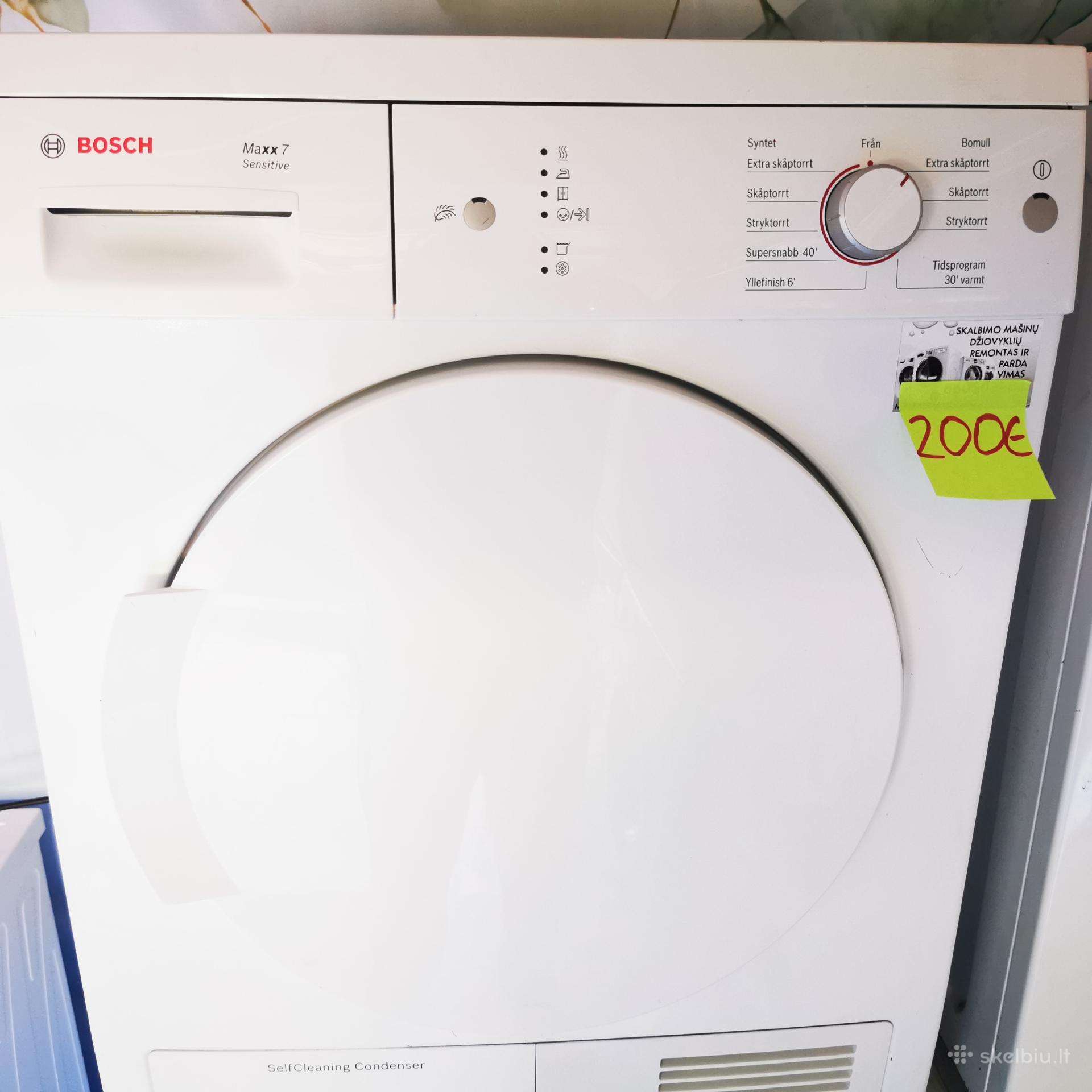 Rūbų džiovyklė Bosch A+ Klasės 6mėn garantija