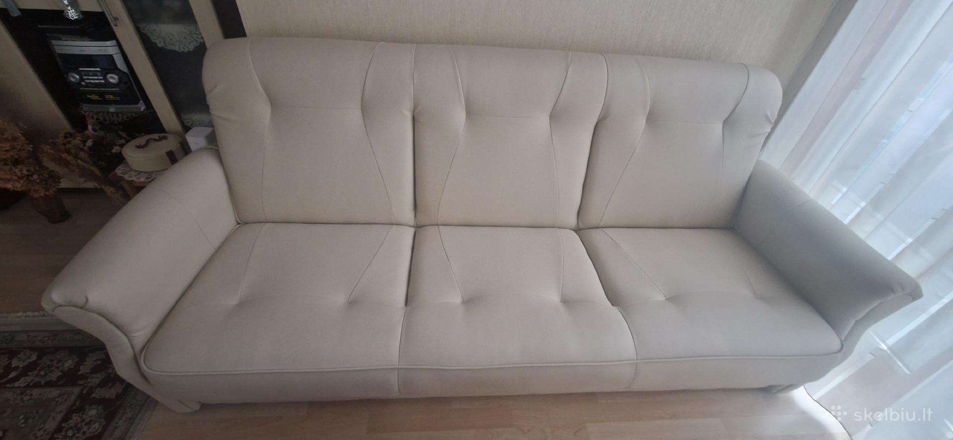 Eko odos sofa-lova + 2 foteliai