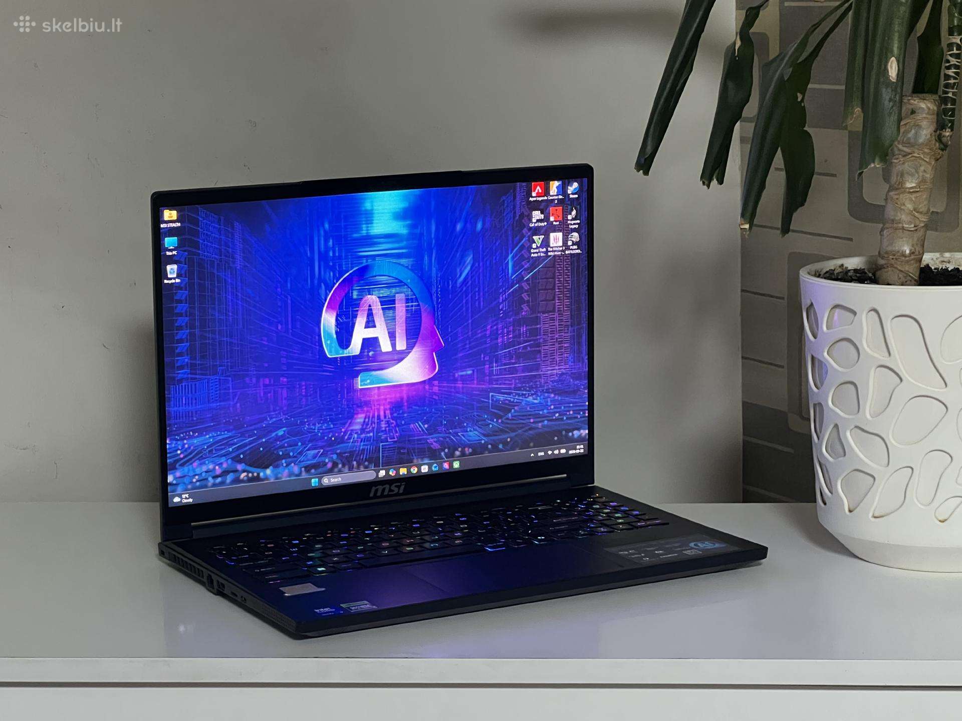 Parduodamas Msi Stealth su Rtx 4070 Ultra 9, 240hz