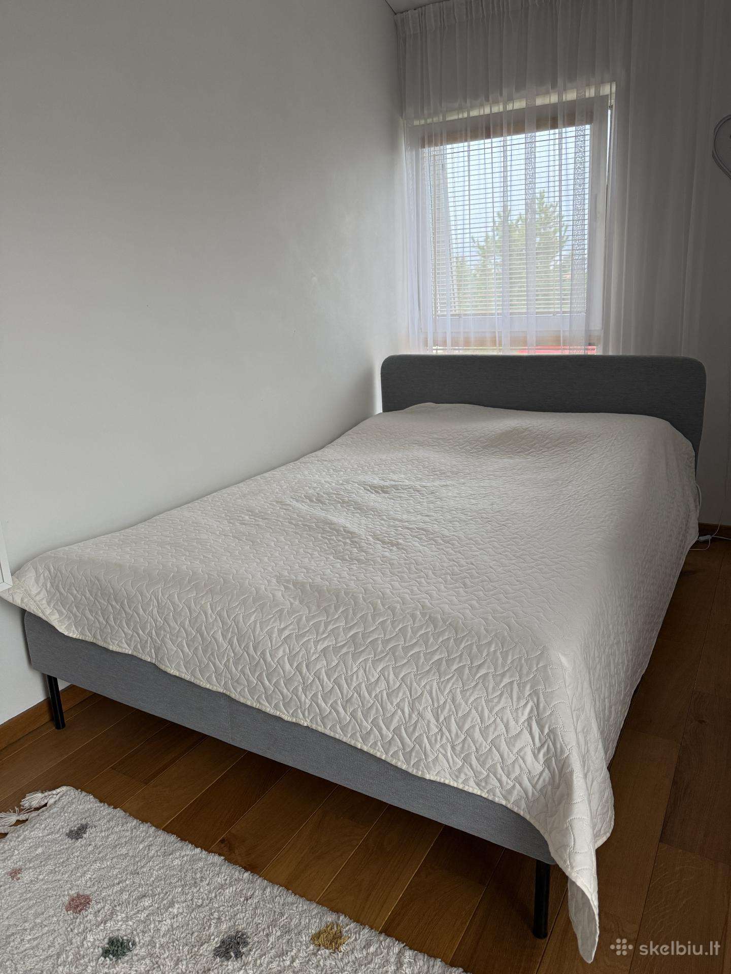 Ikea Slattum dvigulė lova 140200 cm su čiužiniu
