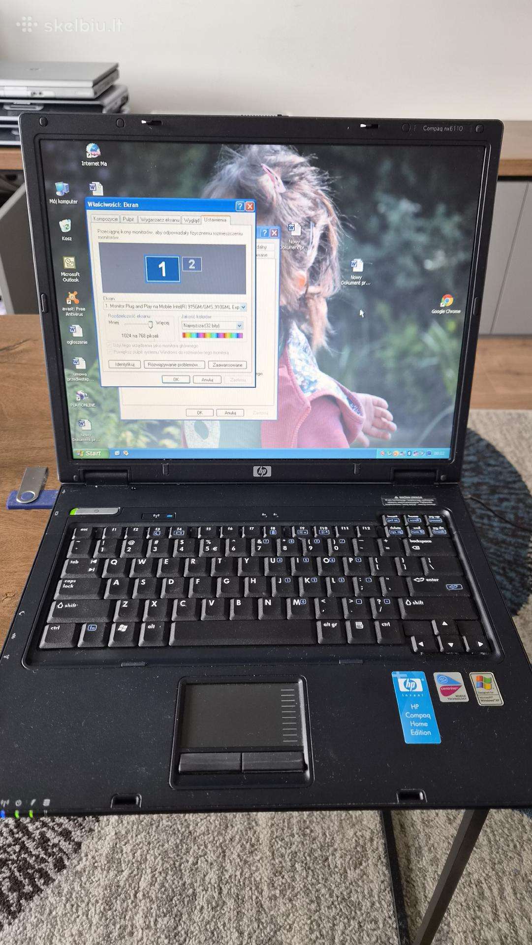 Hp Compaq nx6110 labai geros bukles