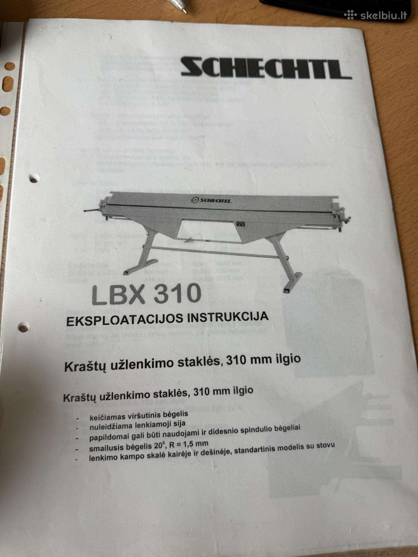 Skardos lankstymo staklės