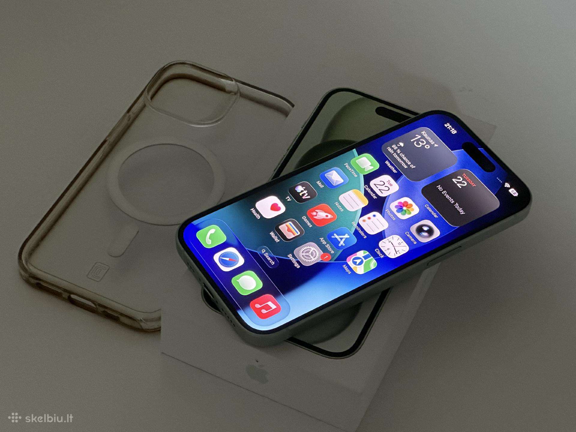 Parduodu iPhone 15 Green 128gb
